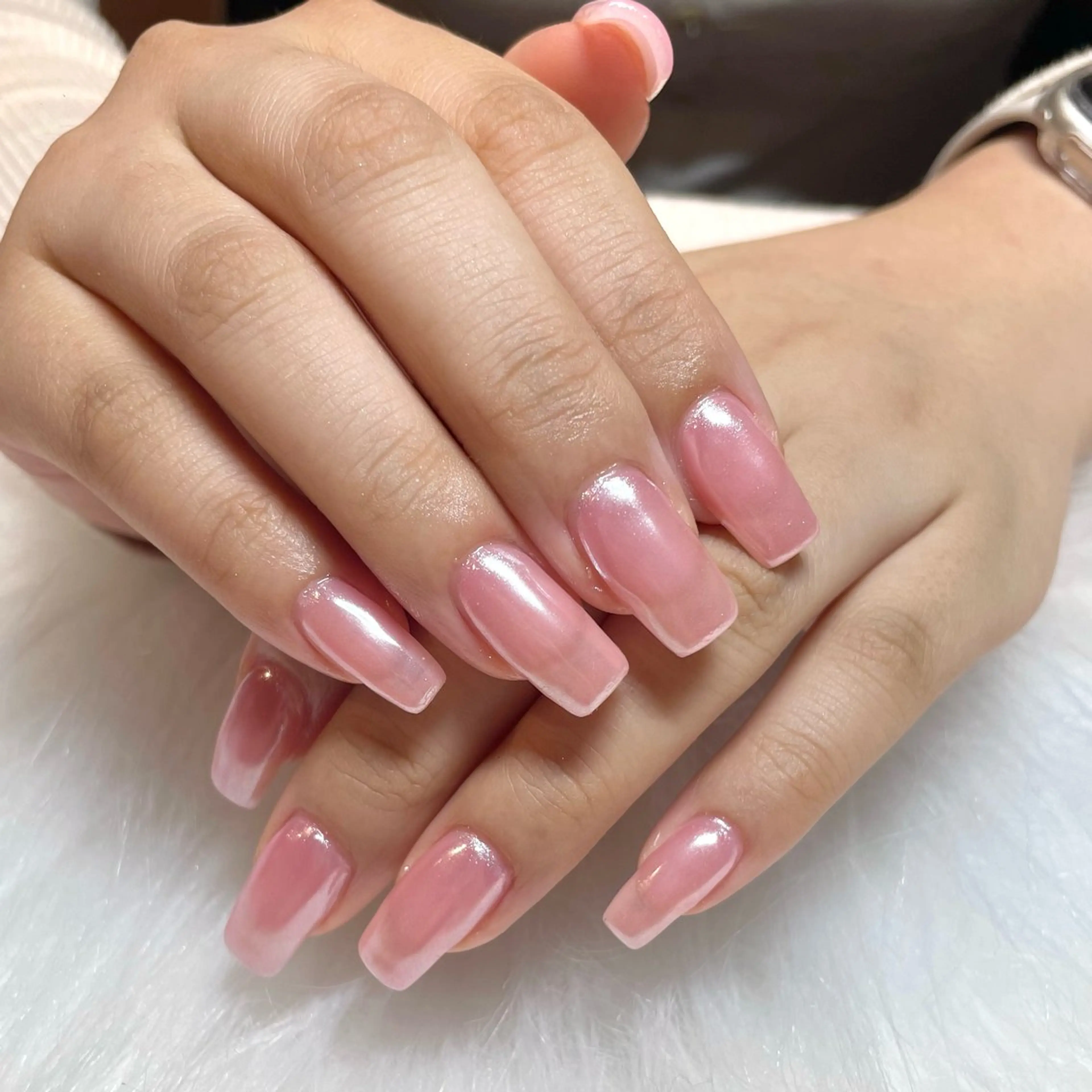 ネイル オーロラネイル ハンドネイル Nail ヌシん家 AKANEのネイルデザイン