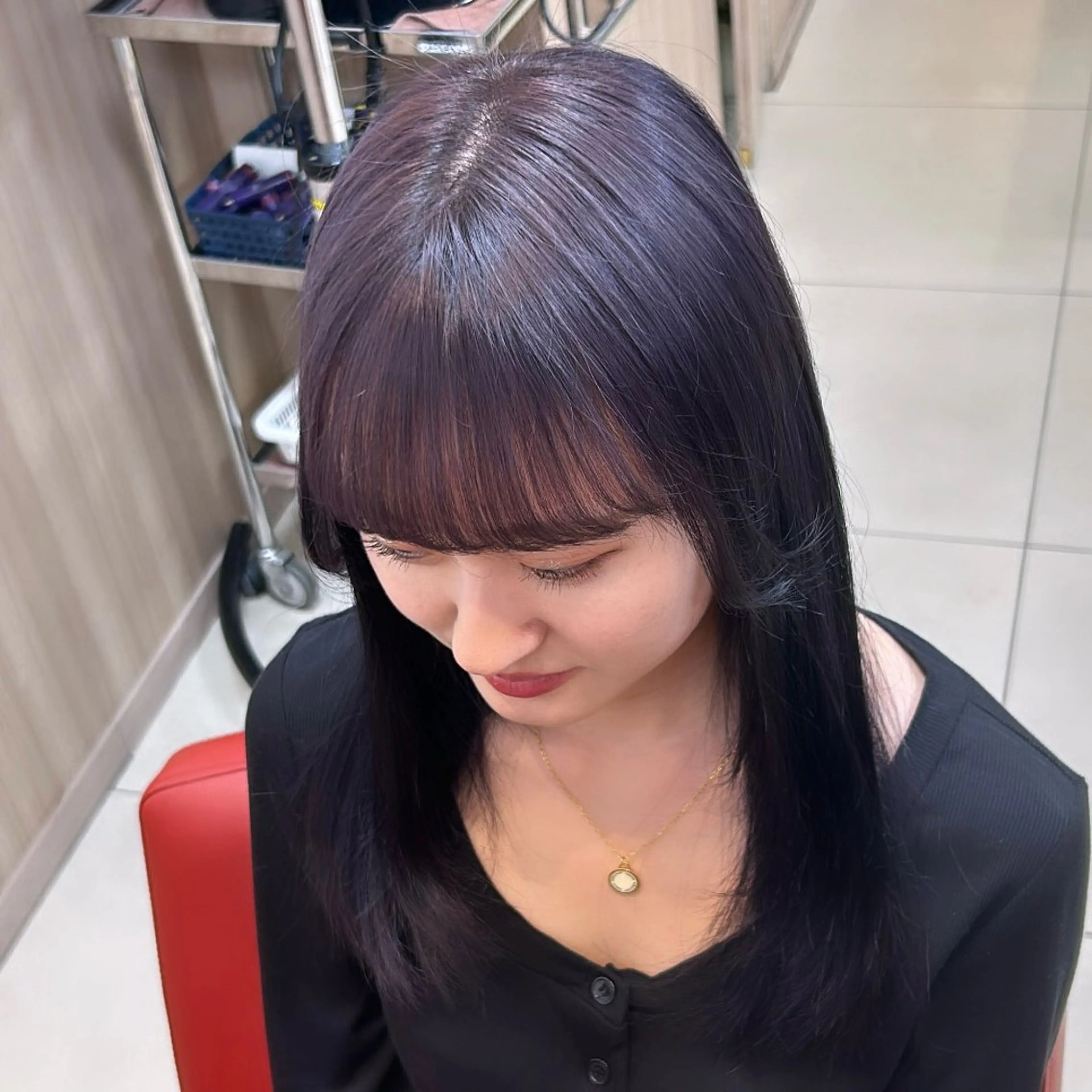 ロング カラー 田村 柊真のヘアスタイル