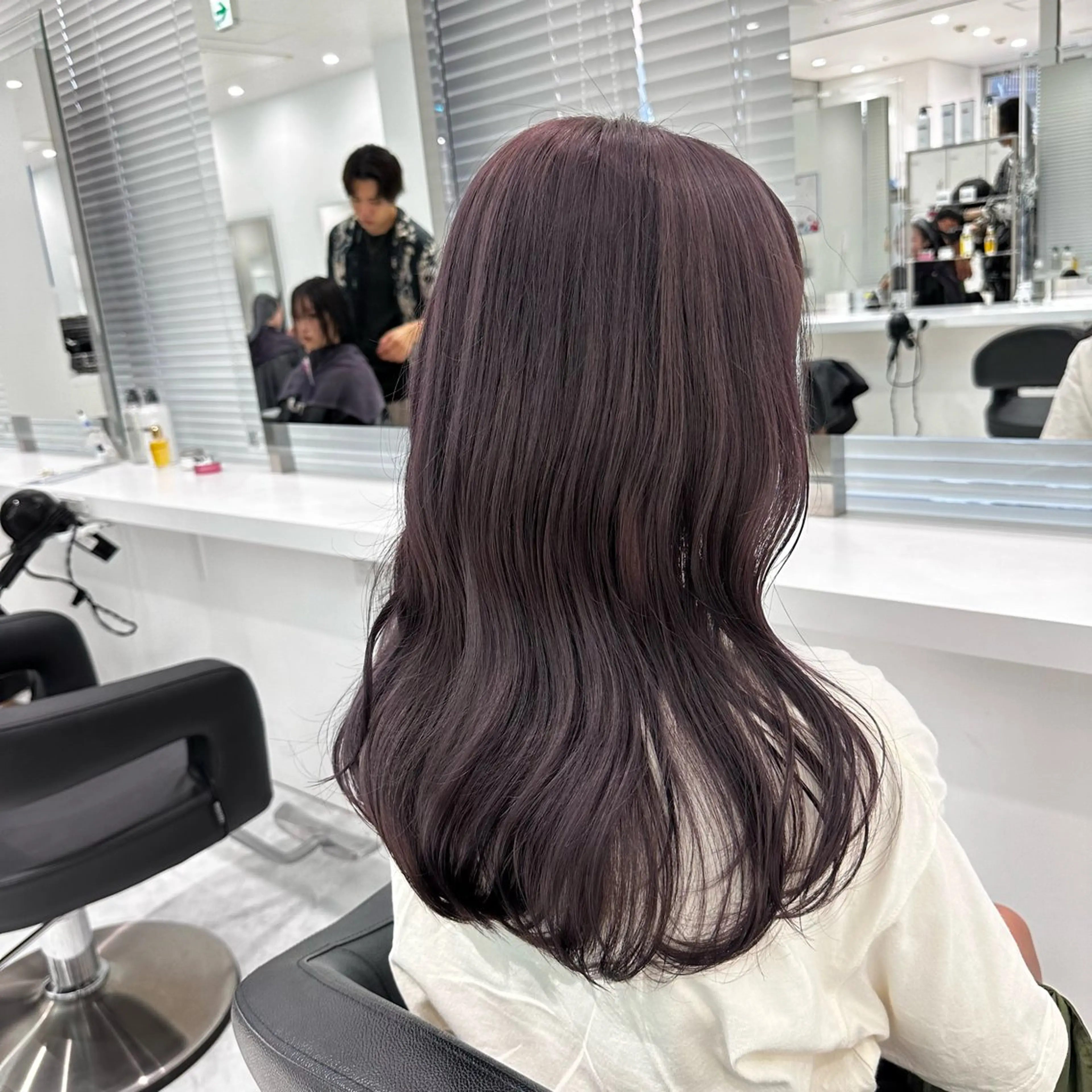 ミディアム カラー ヘアカラー トリートメント ヘッドスパ ヘアセット ♡上品韓国髪♡ブラ ウン/SAYATOのヘアスタイル