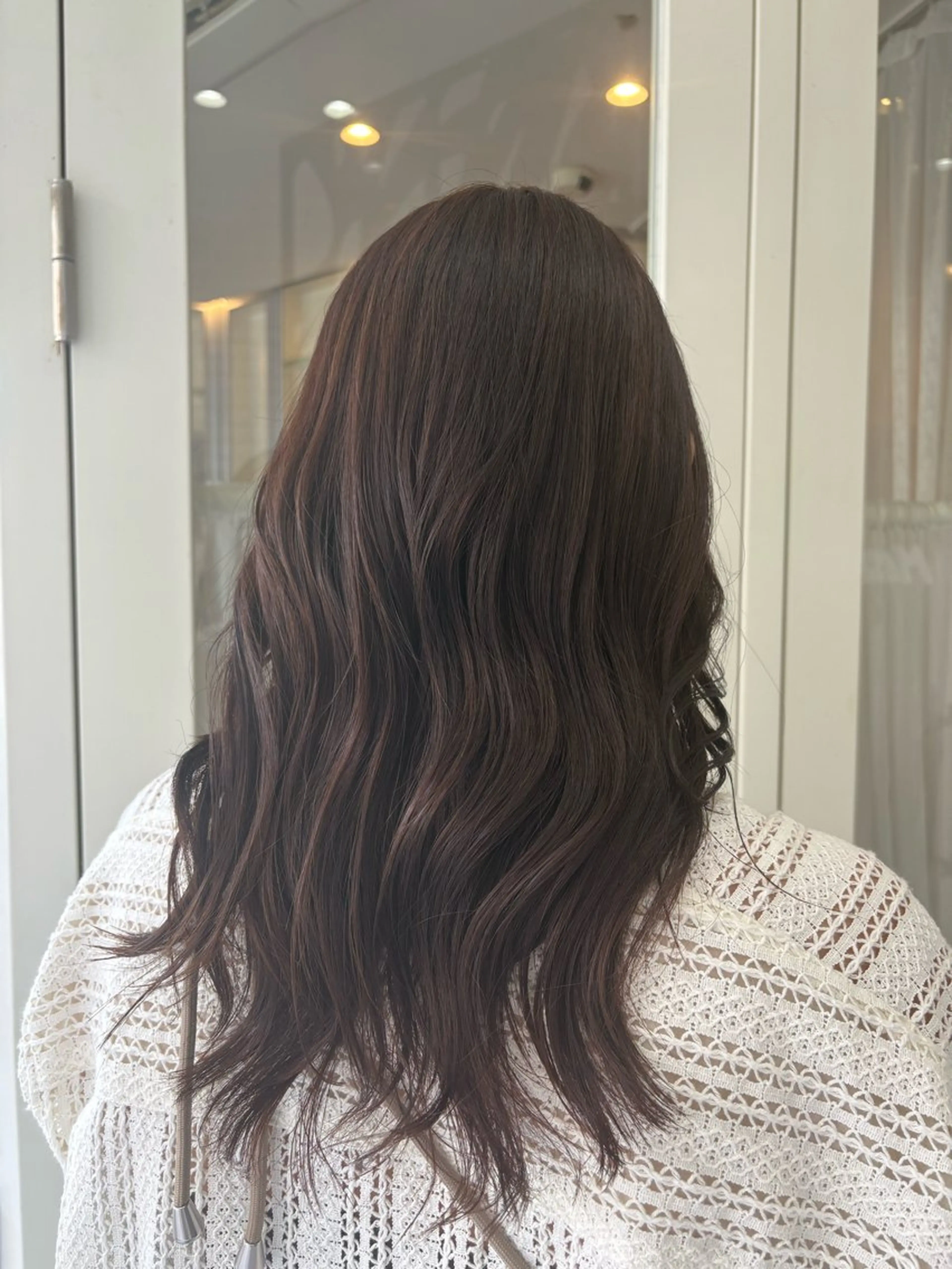 セミロング ヘアカラー 武田玲音/カラー モデル/堀江のヘアスタイル