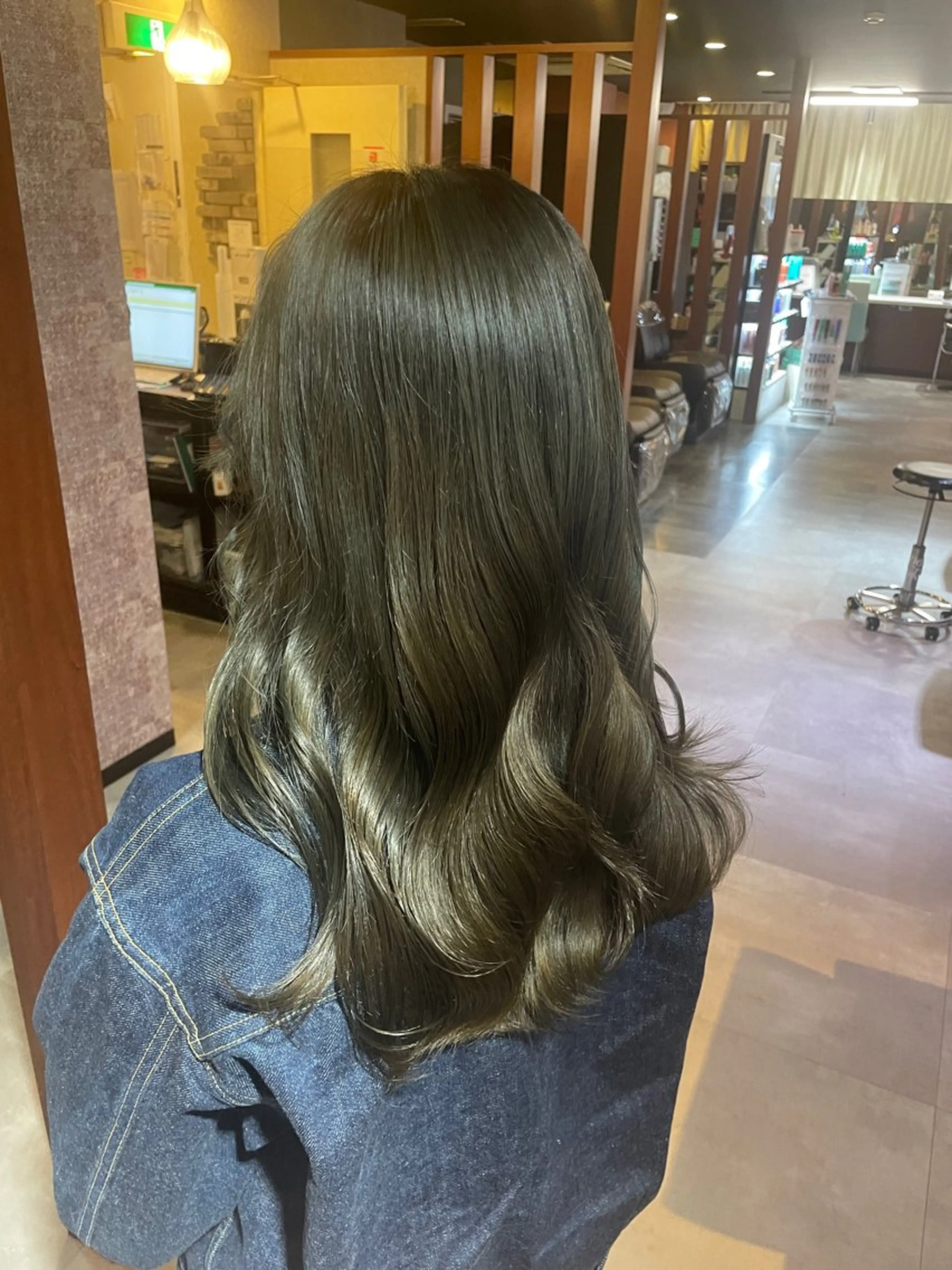 ミディアム カラー eim hair rink  長津田店所属・🫧透明感カラー 🫧しほのヘアスタイル