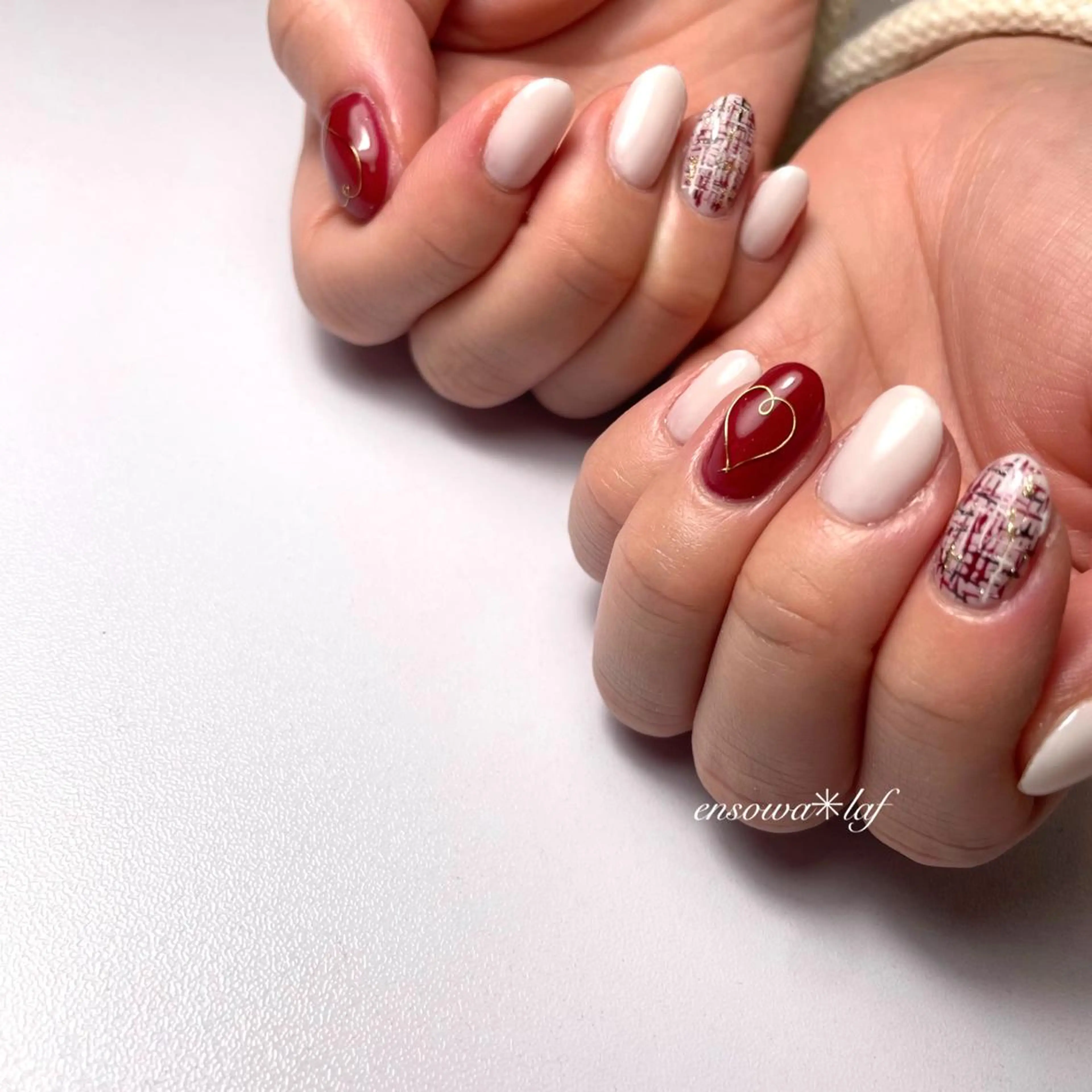 ネイル バレンタイン ensowa✱laf NAILのネイルデザイン