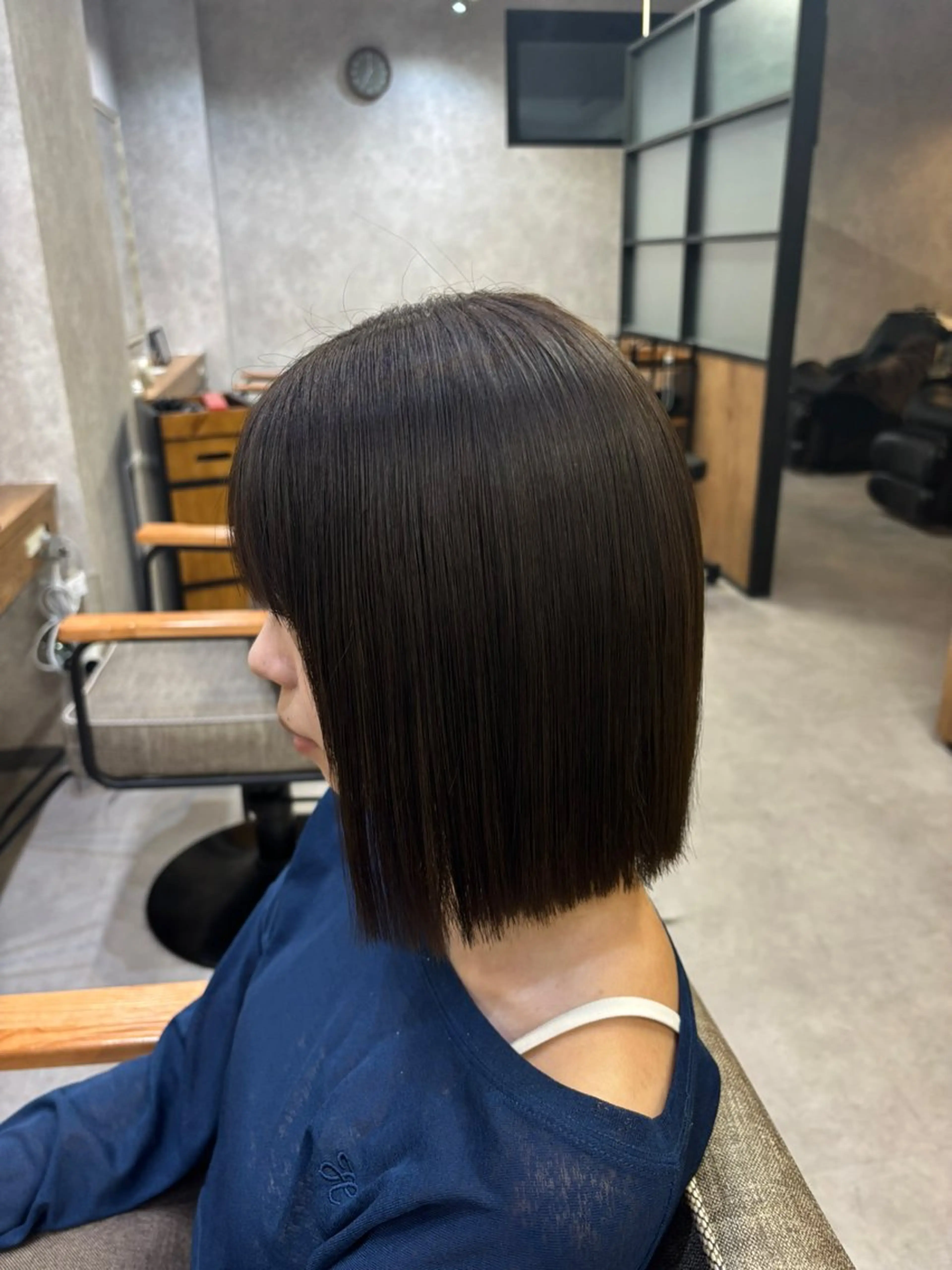ミディアム ボブ 髪質改善 トリートメント 新越谷/ボブ 店長shoukiのヘアスタイル