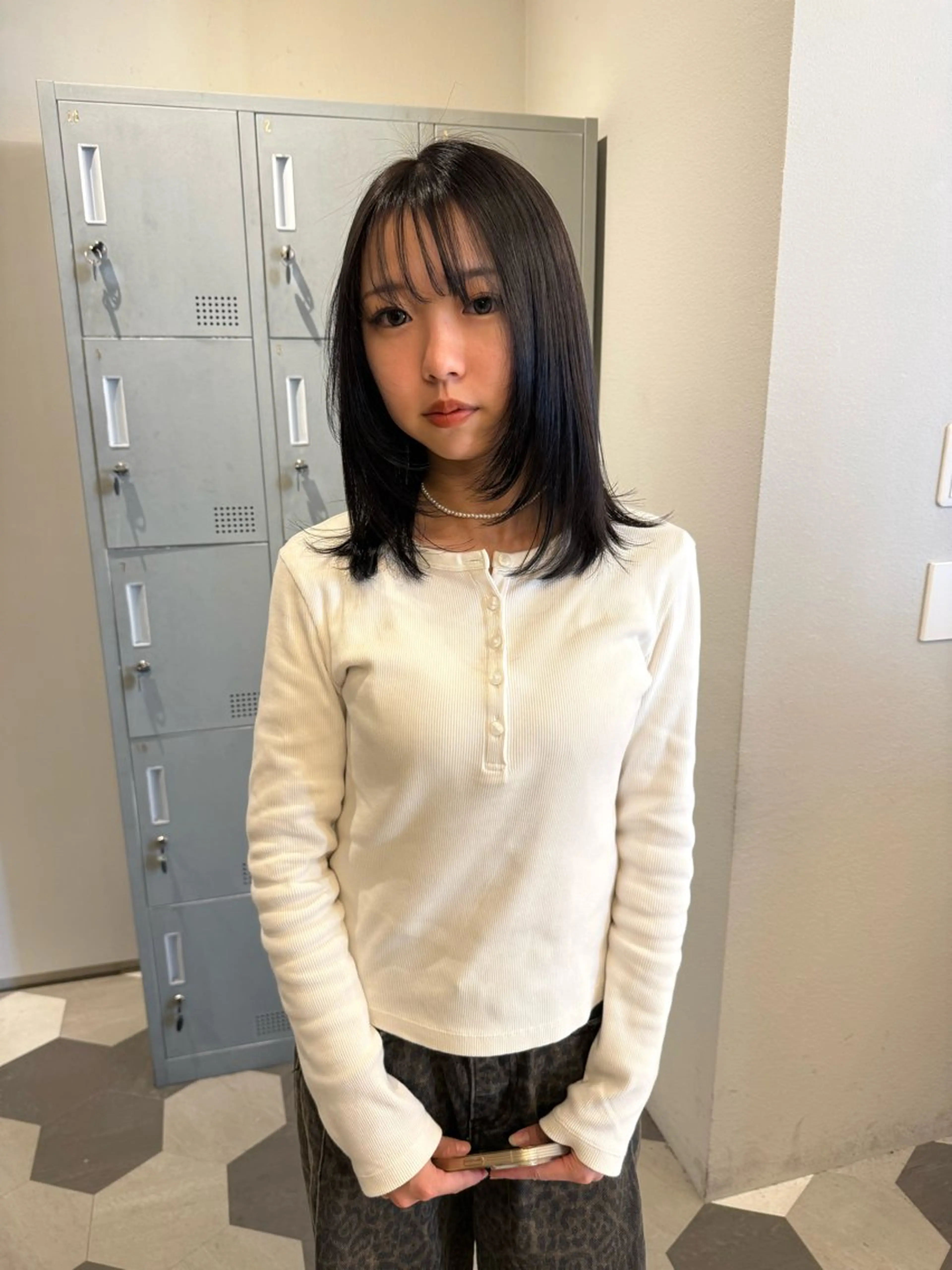 ミディアム カラー カット ヘアカラー ブリーチ/アレンジ 天満/chihiroのヘアスタイル