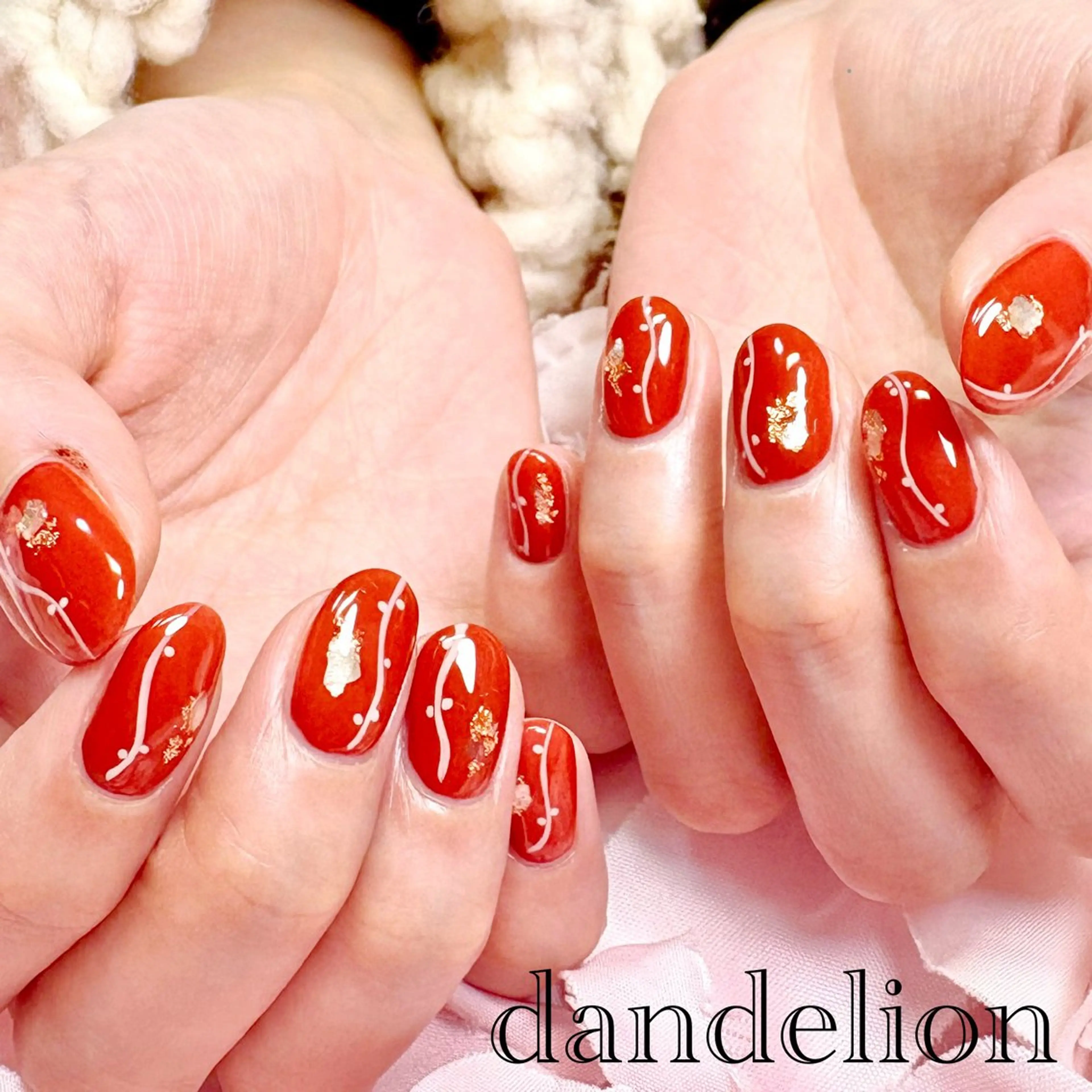 ネイル ハンドネイル ハンドケア dandelion ダンデライオンのネイルデザイン