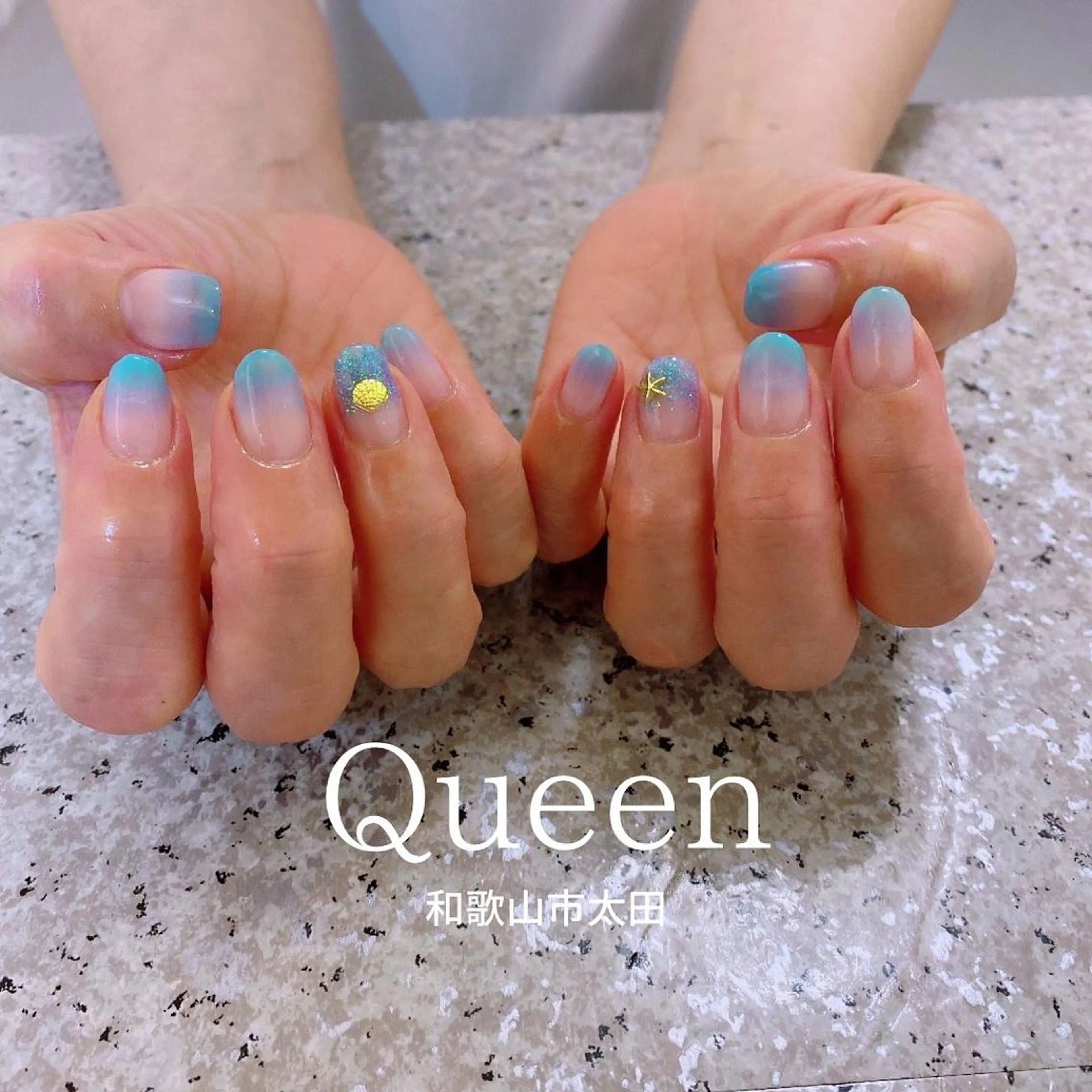 ネイル グラデーション ラメ(グリッター) 菊地 千奈のエステ・リラクイメージ