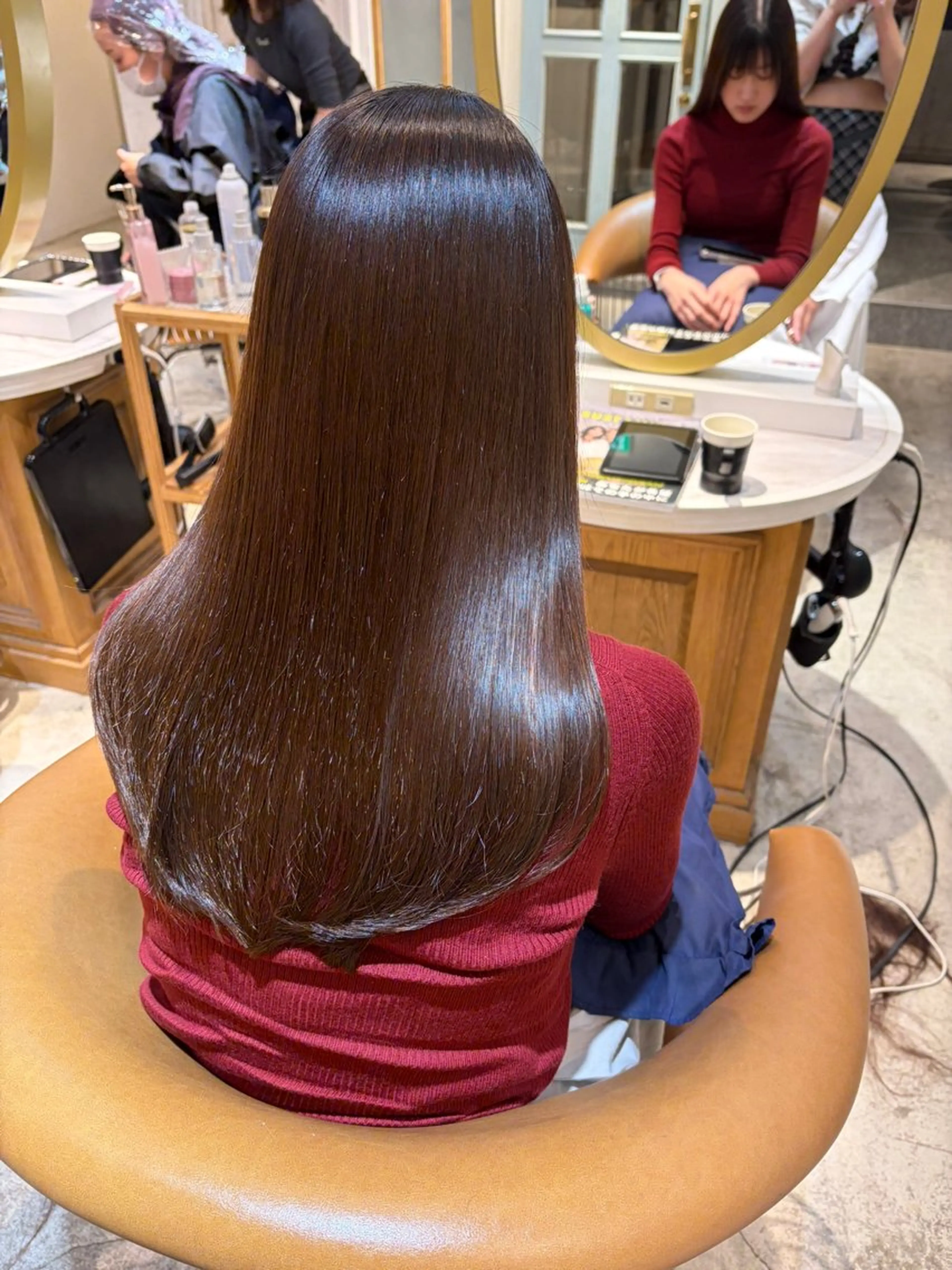 ロング 髪質改善 縮毛矯正 カット ヘアカラー トリートメント ヘアセット 髪質改善/ボブ /韓国/erikoのヘアスタイル