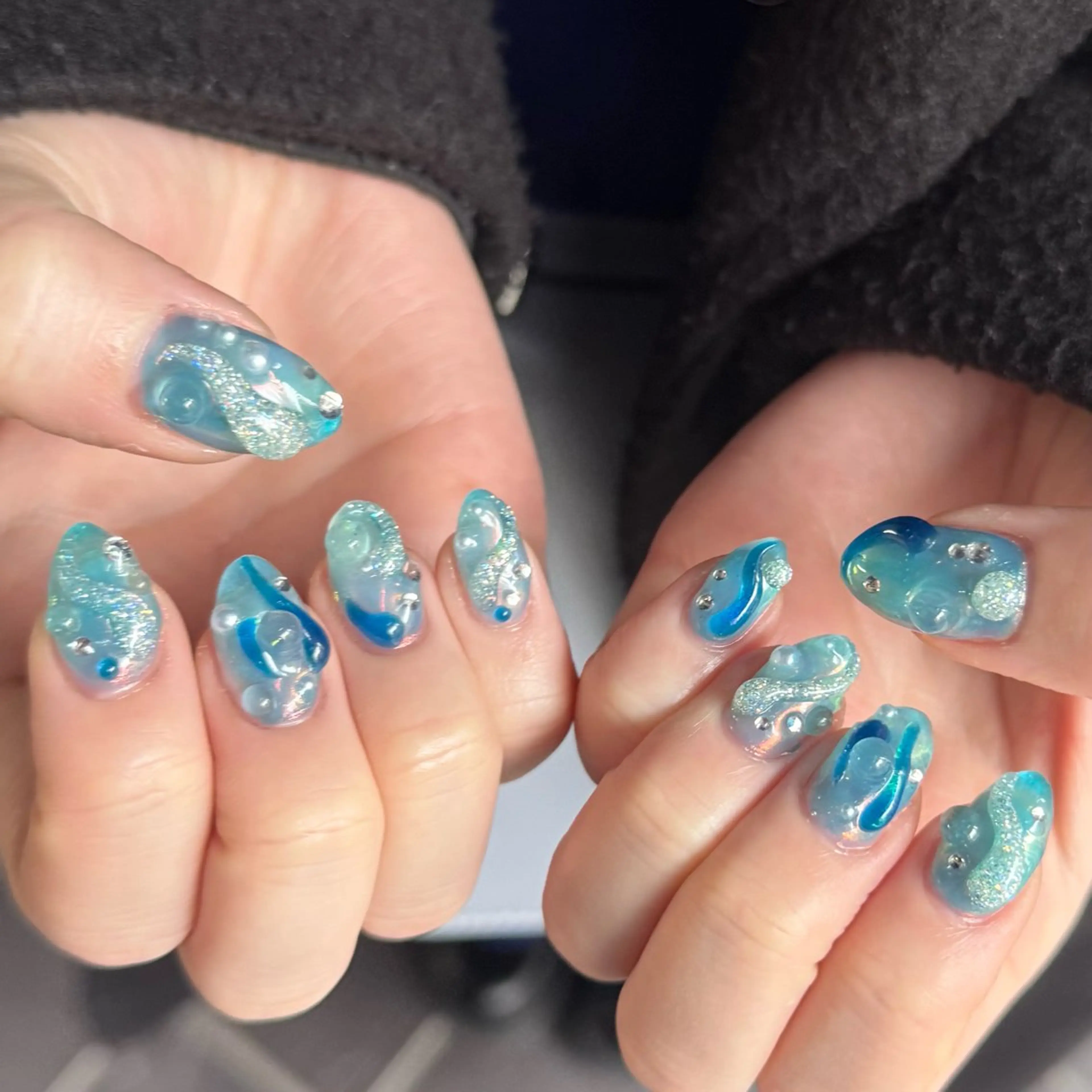 ミディアム 小川 柚香のネイルデザイン