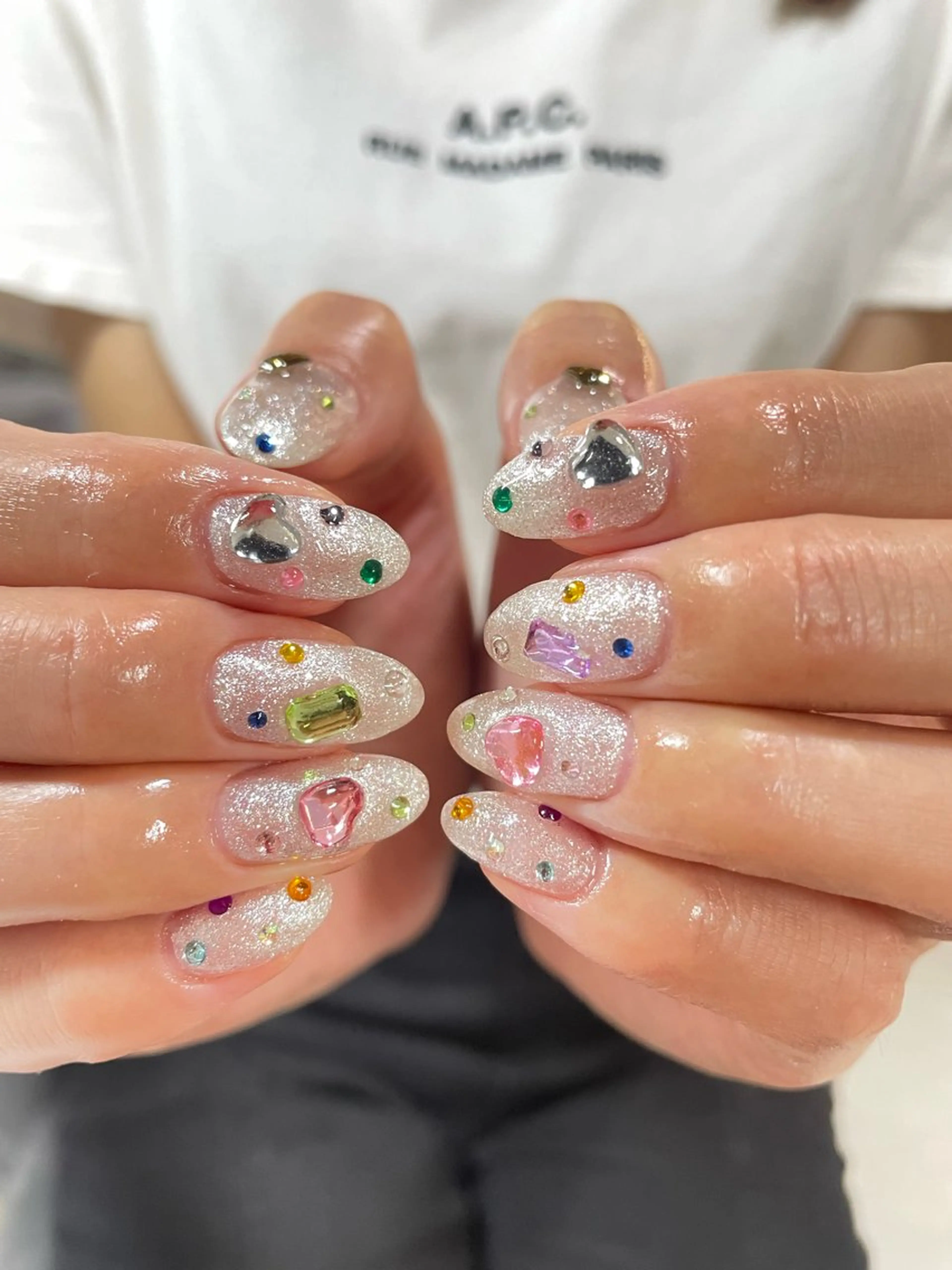ミディアム ハンドネイル LBnail.sae /おえかきネイルのネイルデザイン