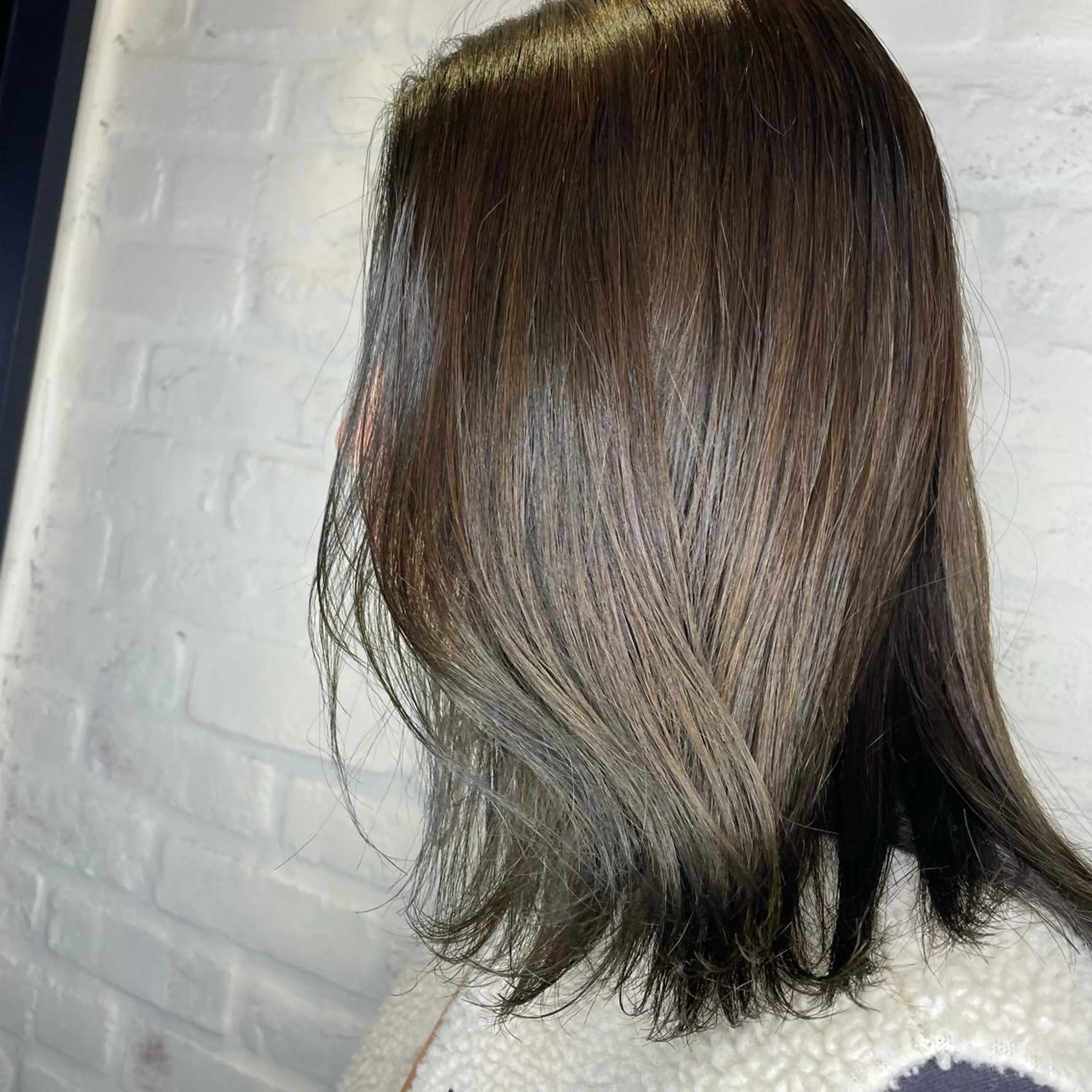 ミディアム カラー ヘアアレンジ アッシュ 🌈トップデザイナー 金沢駅近nanamiのヘアスタイル