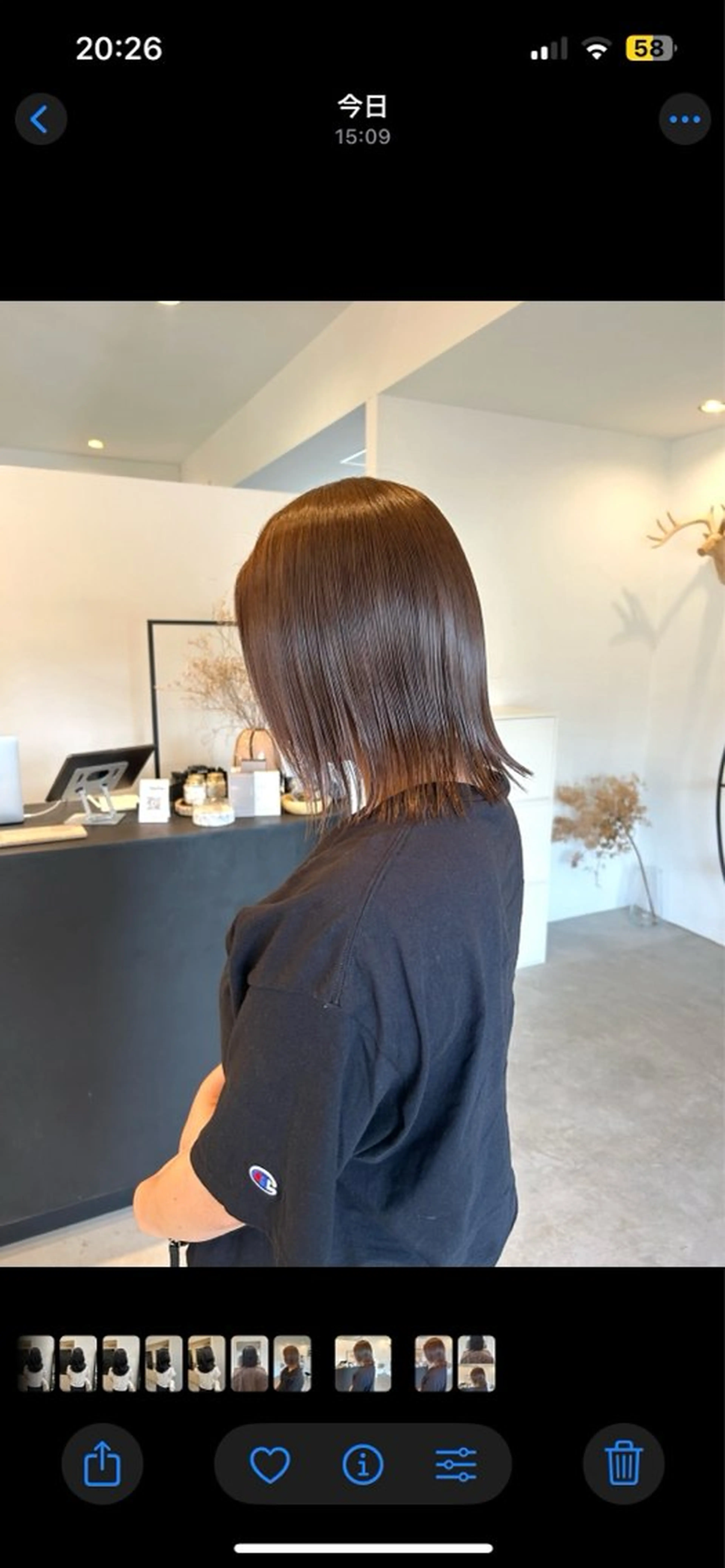 カラー ブラウンカラー キャラメルブラウン 鳥居 愛子のヘアスタイル