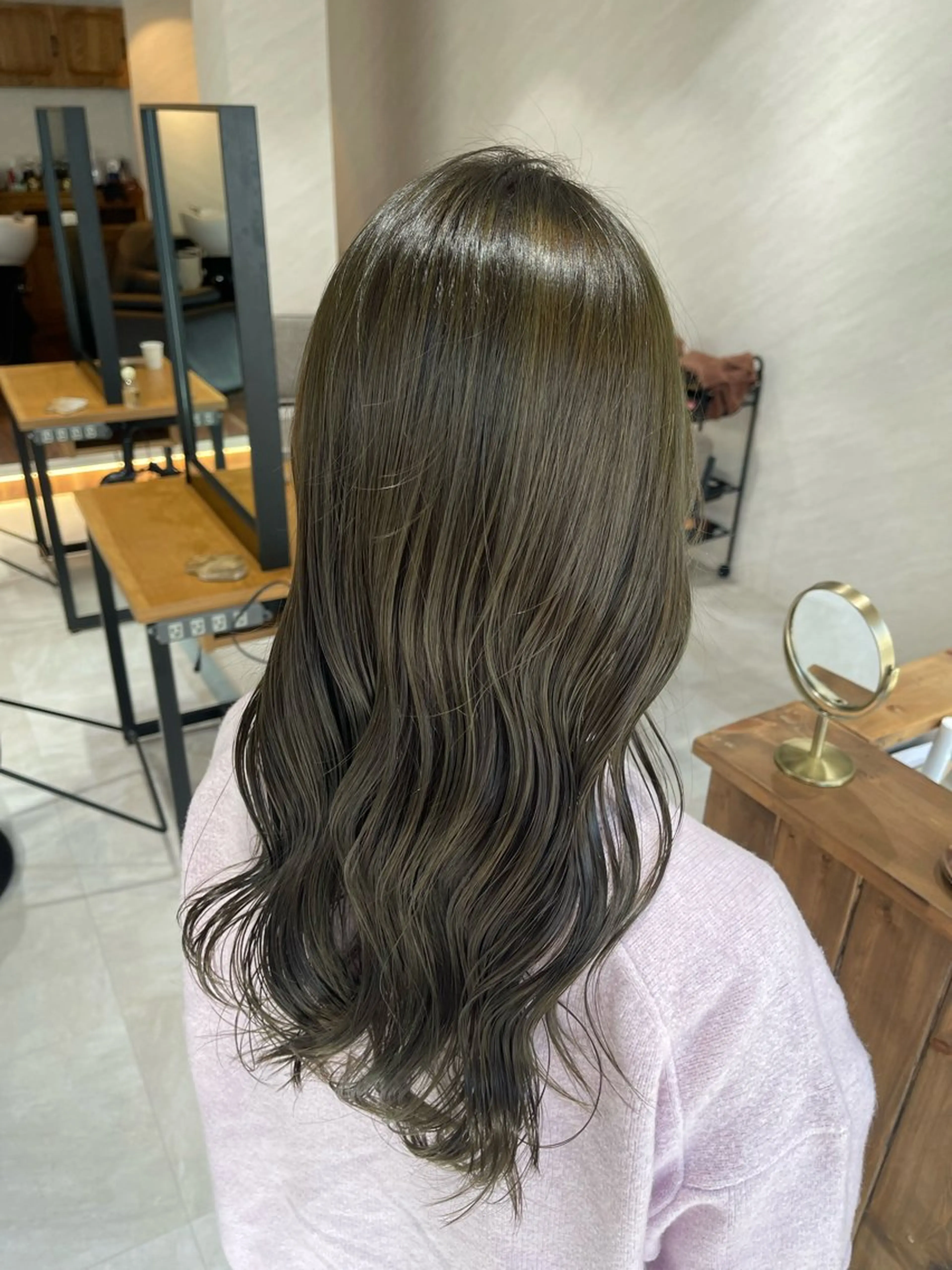 セミロング カラー ヘアカラー トリートメント 🩵ボブ/レイヤー /髪質改善🩵のヘアスタイル