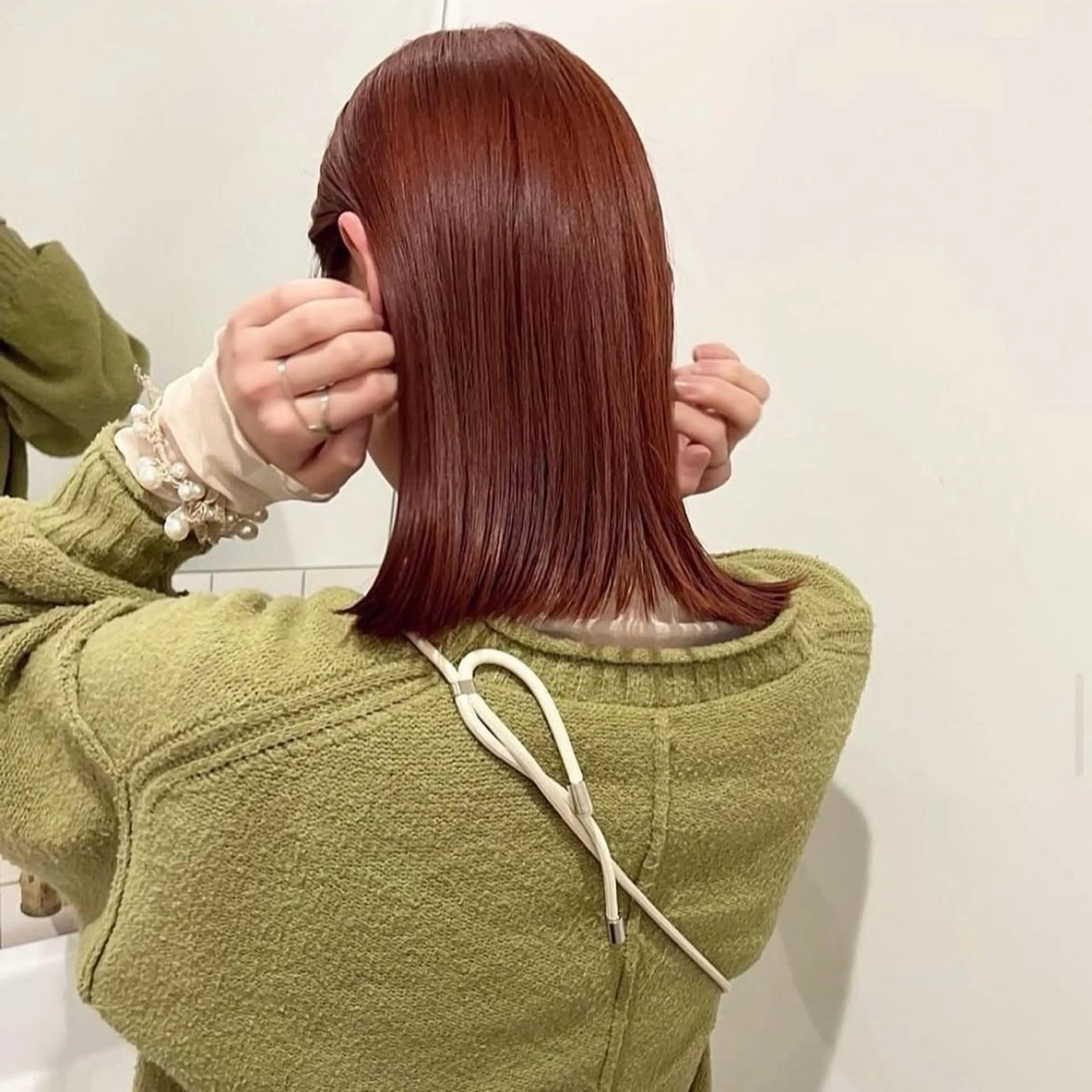 ミディアム カラー ブリーチ ブラウンカラー オレンジ オレンジブラウン ヘアカラー JOULE'S（ジュール）所属・JOULE'S yumekaのヘアスタイル
