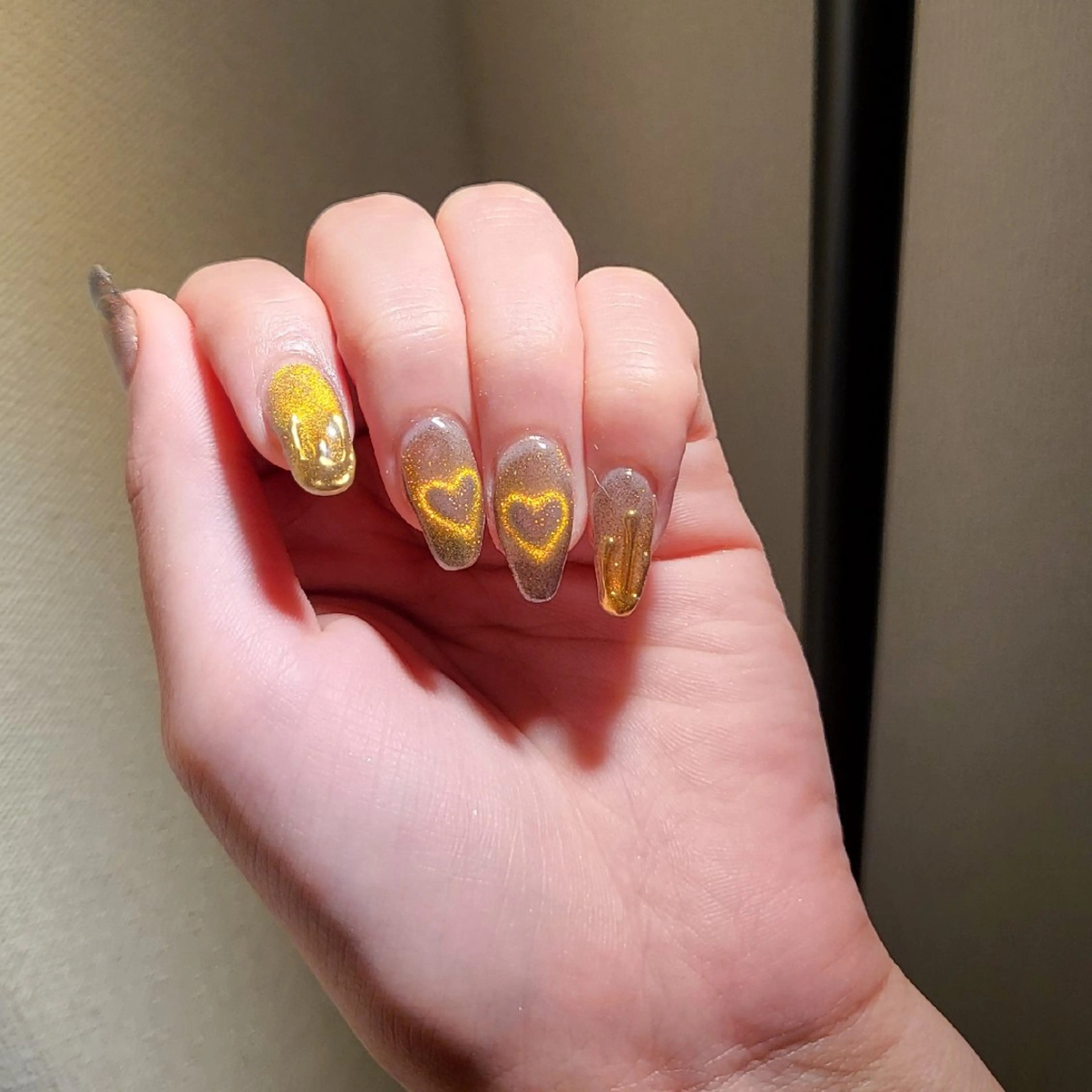 ネイル メンズ ハート マグネットネイル ChouChou  NAILSALONのネイルデザイン