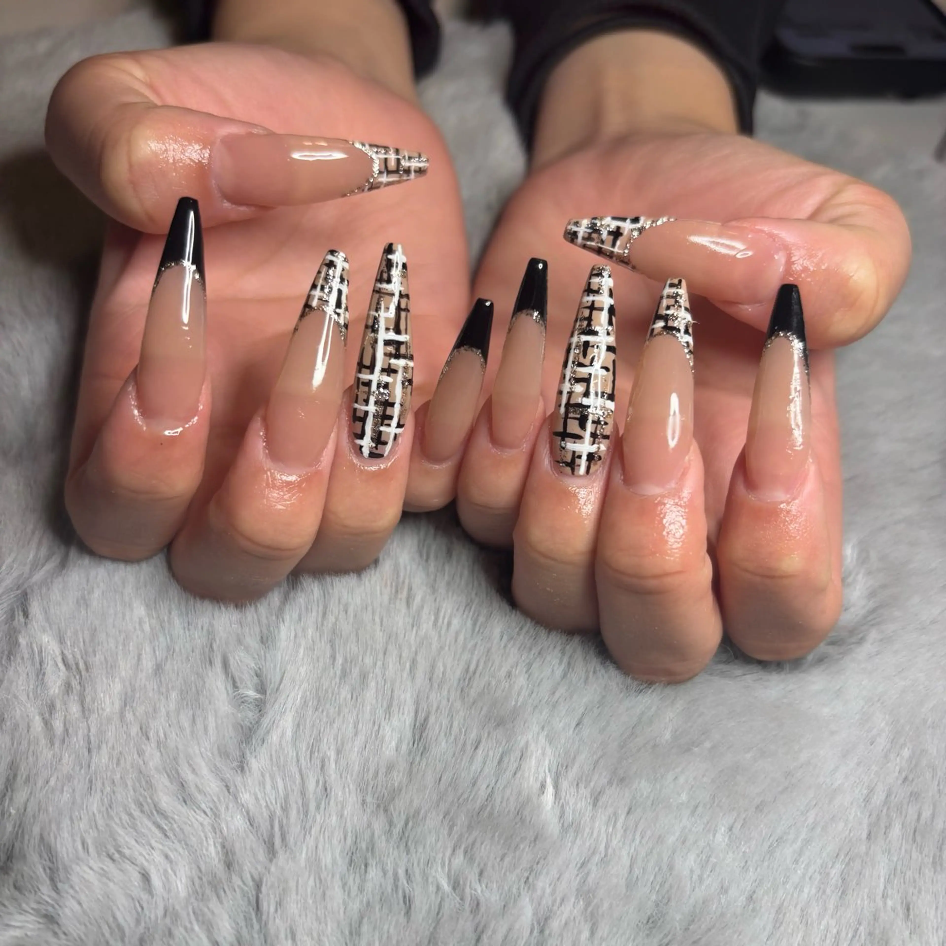 ネイル ツイードネイル nail salon DOLCE所属・nail dolceのネイルデザイン