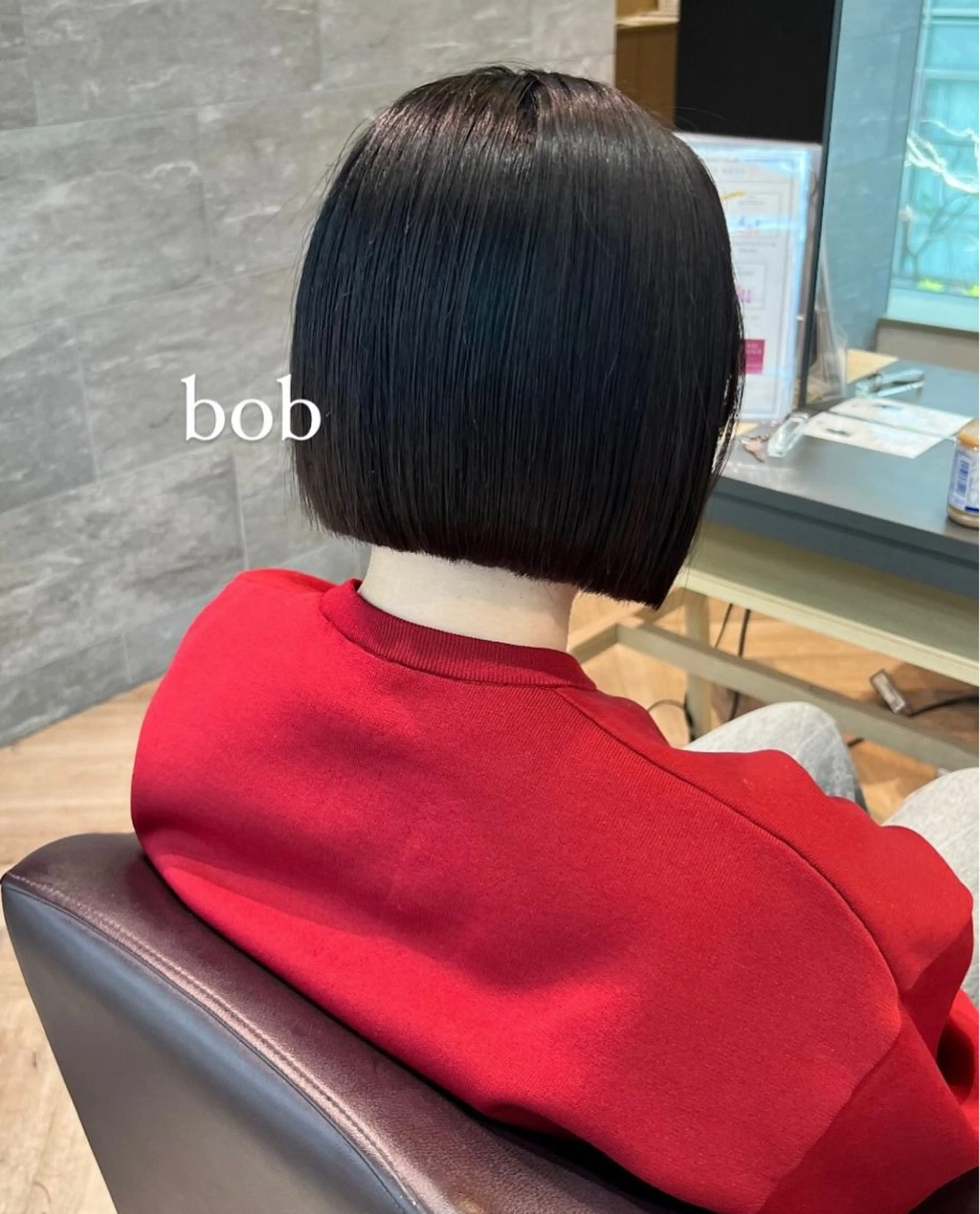 ショート ボブ 加納千華 /ボブ/ぱつっとボブのヘアスタイル