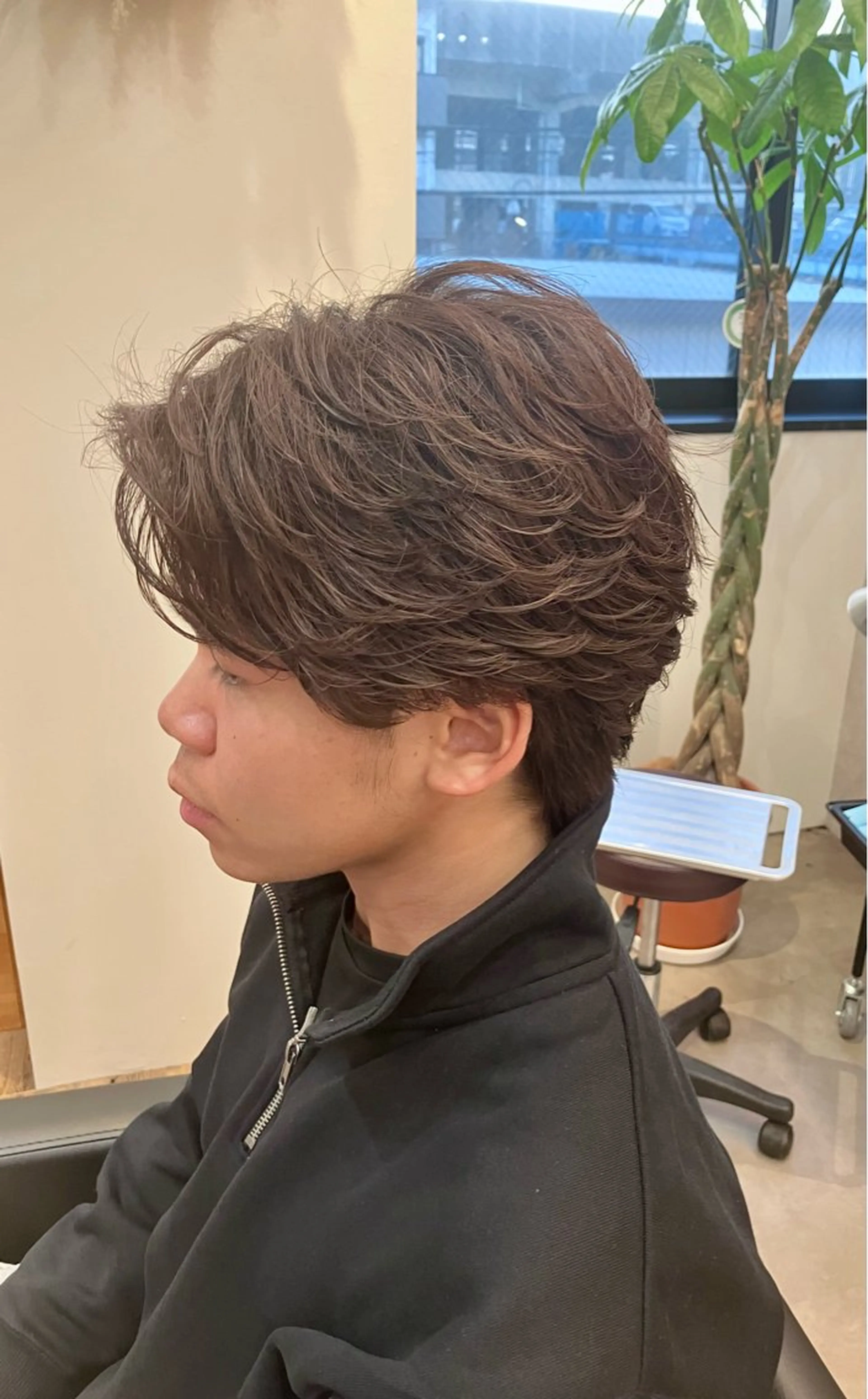 メンズスタイル！フェザーパーマの写真