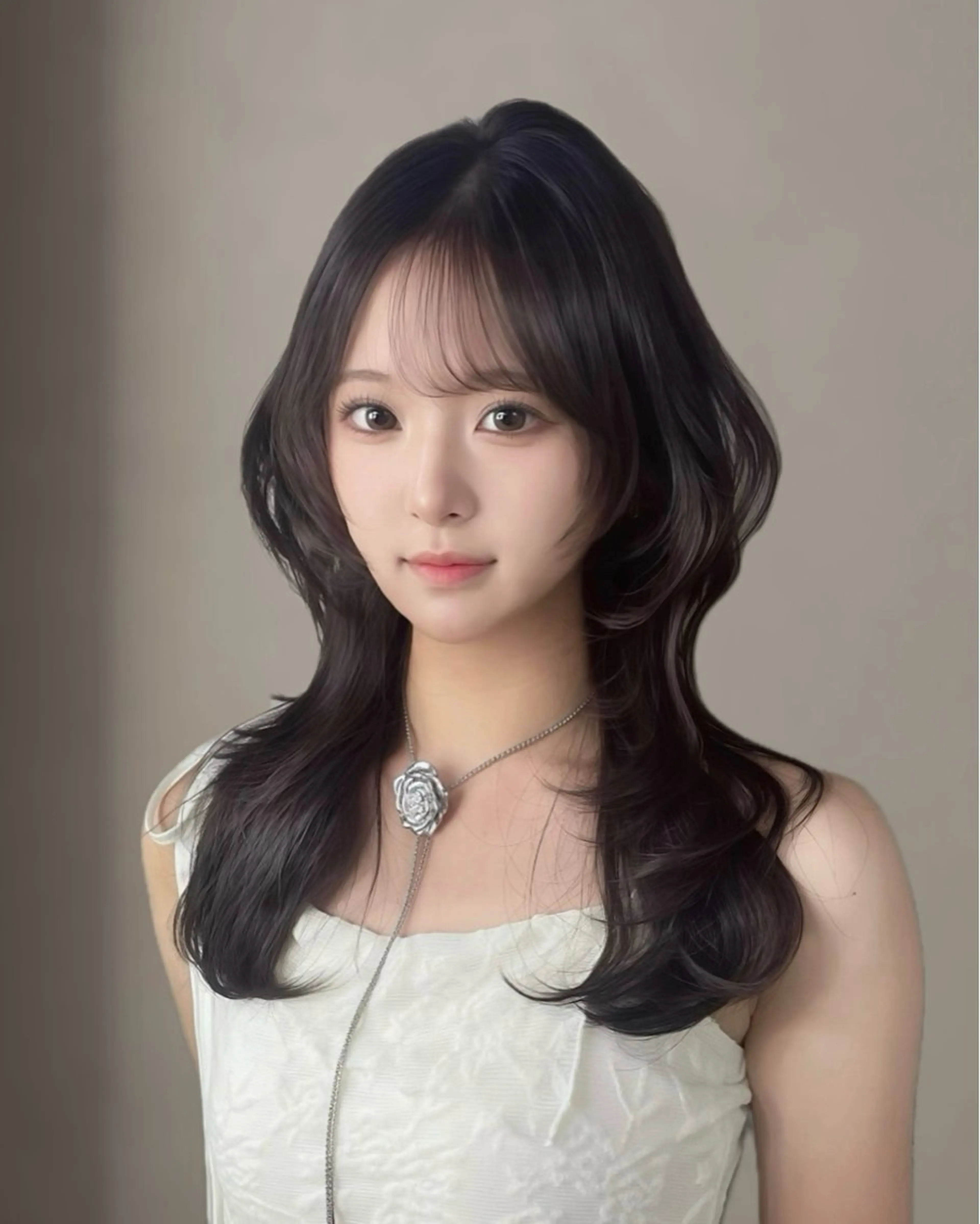 ロング カラー カット ヘアカラー トリートメント MIRAC所属・Ryoichi⛓️ 韓国ヘア/ハイトーンのヘアスタイル