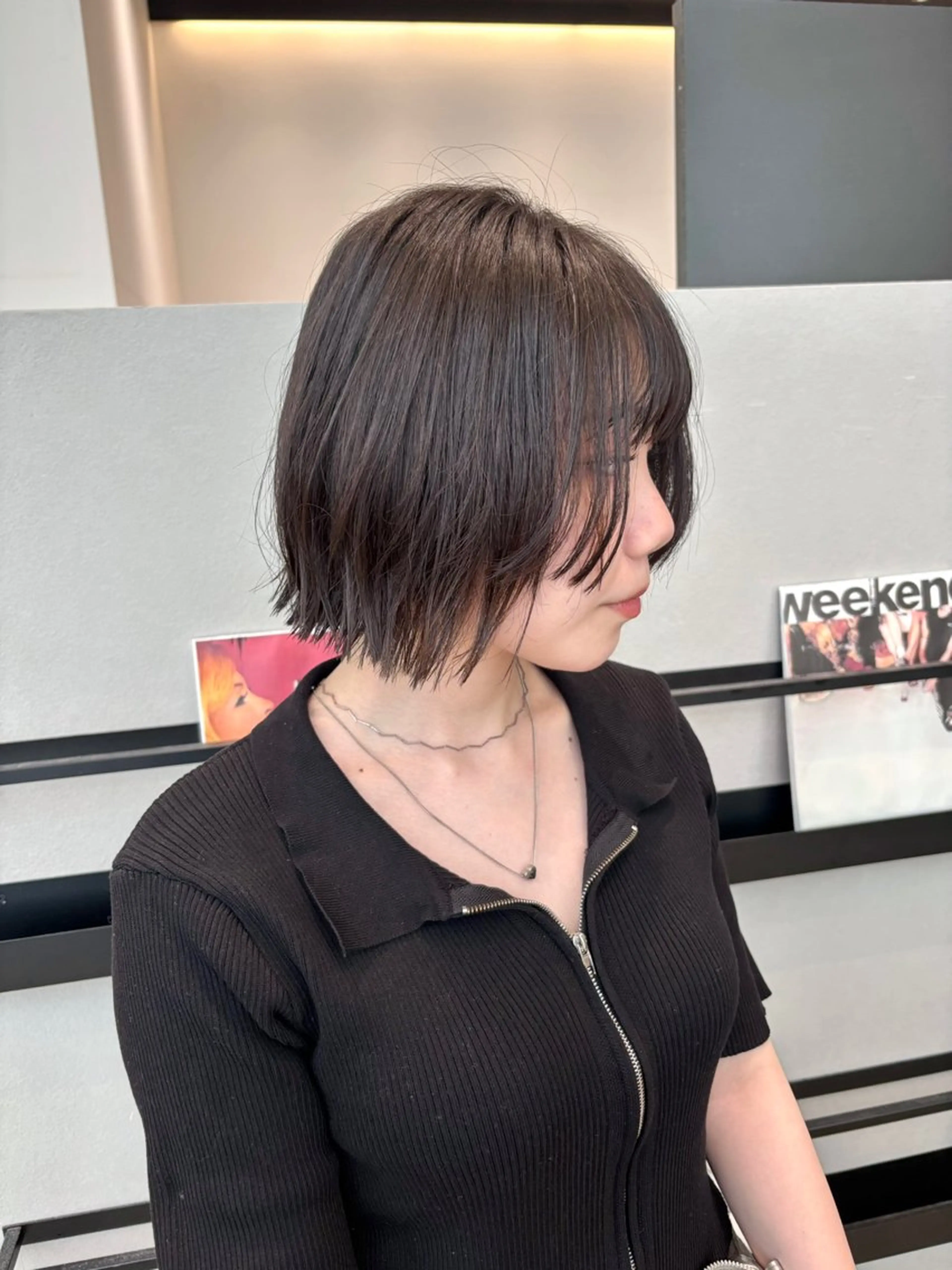 ショート カラー ボブ カット ヘアカラー 透明感カラー/ レイヤーkotonoのヘアスタイル