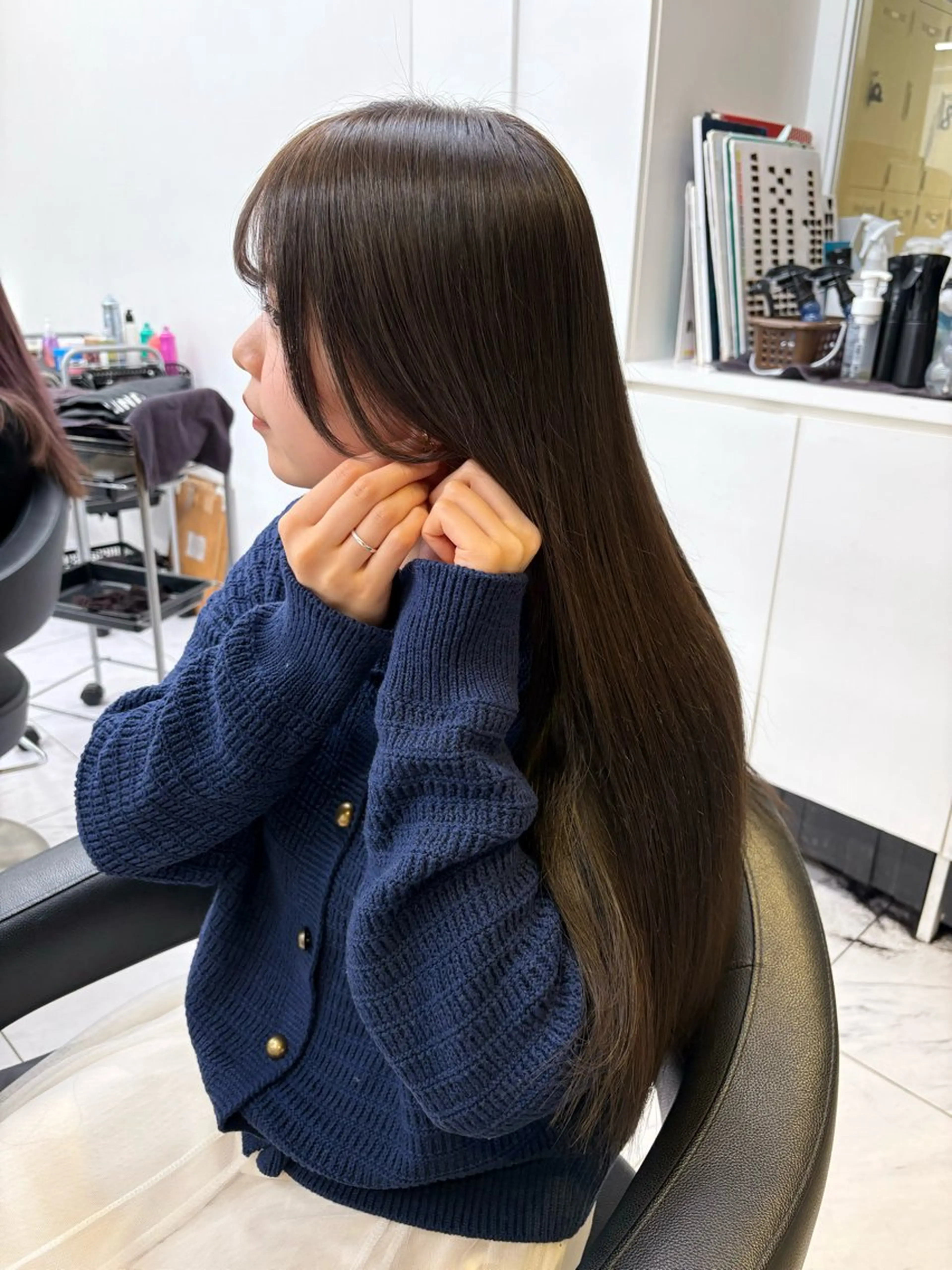 カラー ヘアカラー ベージュ／ブラウン/ ナチュラルレイヤーのヘアスタイル