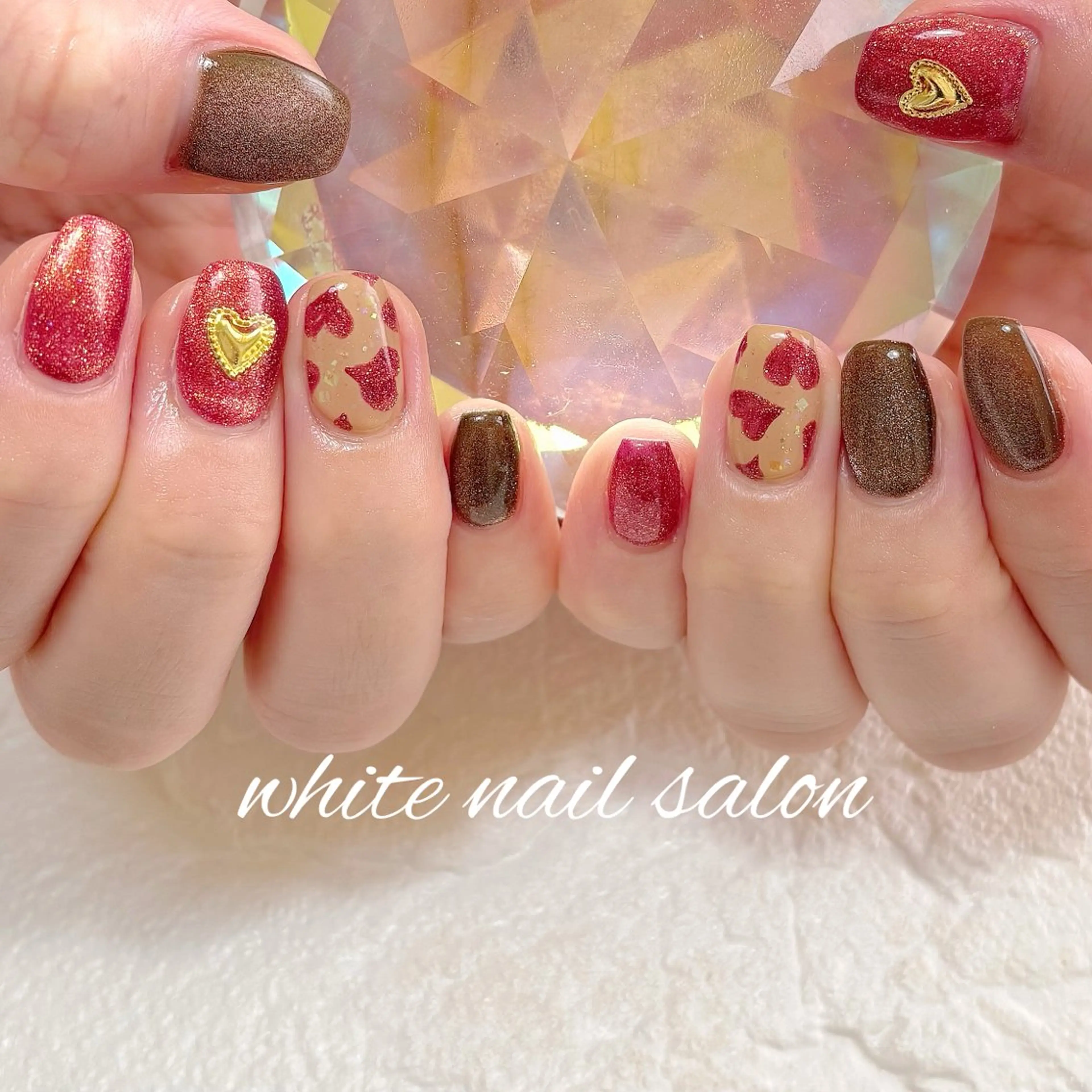 ネイル フットネイル ラメ(グリッター) ハンドネイル white nail salonのネイルデザイン