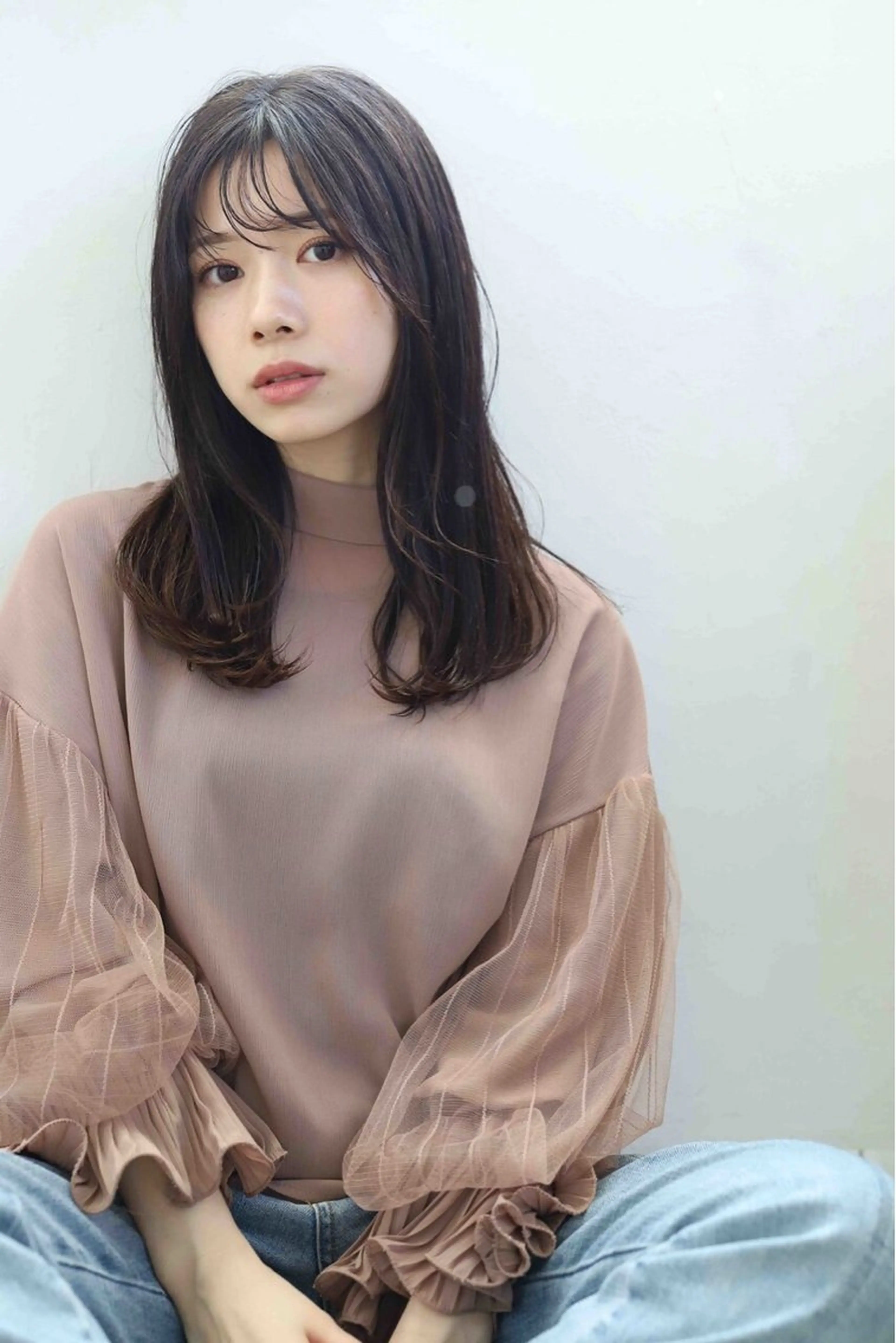 ロング 原 里美のヘアスタイル