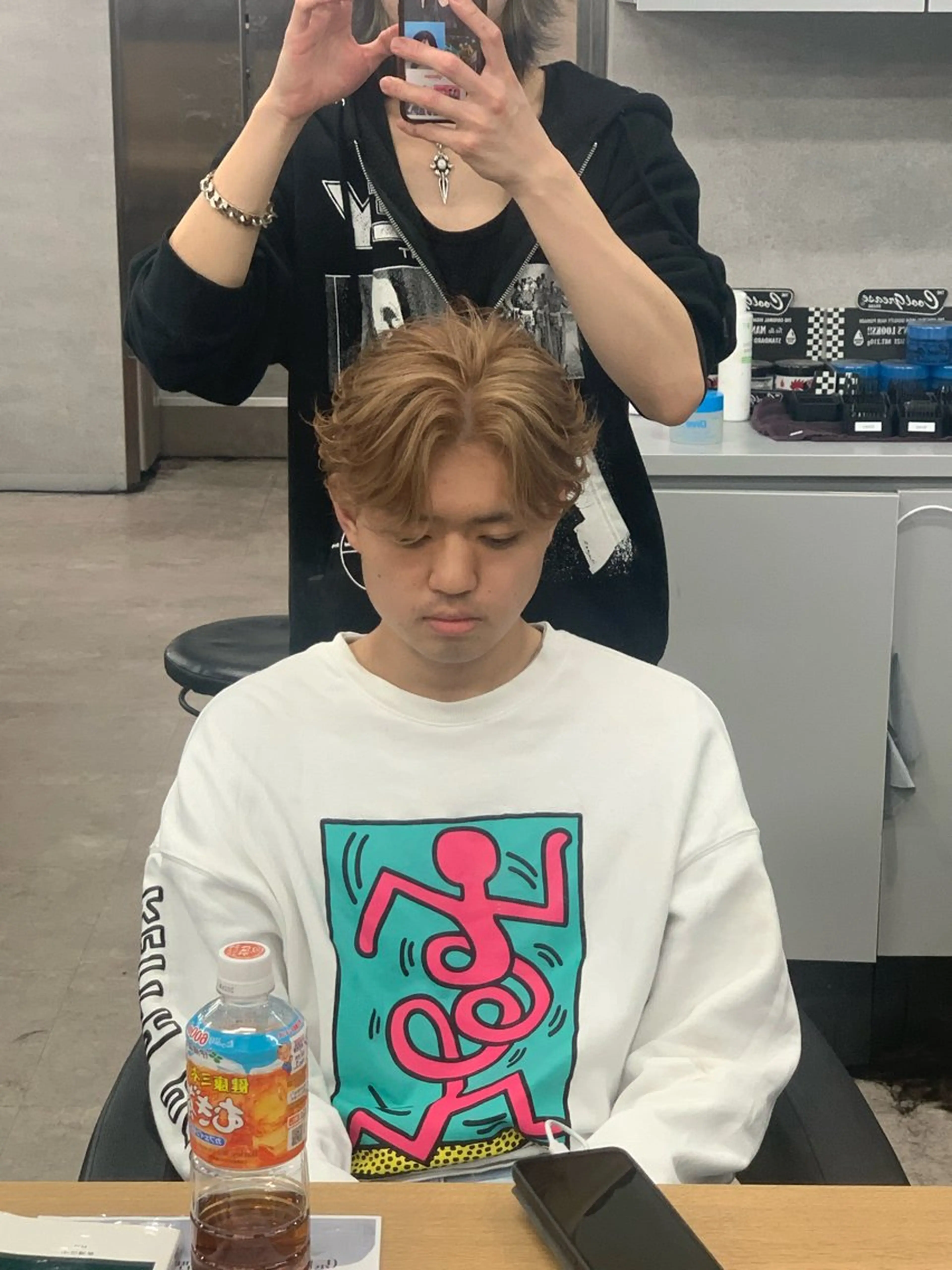 ショート カラー メンズ ベージュカラー ミルクティーベージュ ショートヘア ⚡️メンズ特化⚡️ RYUKIのヘアスタイル