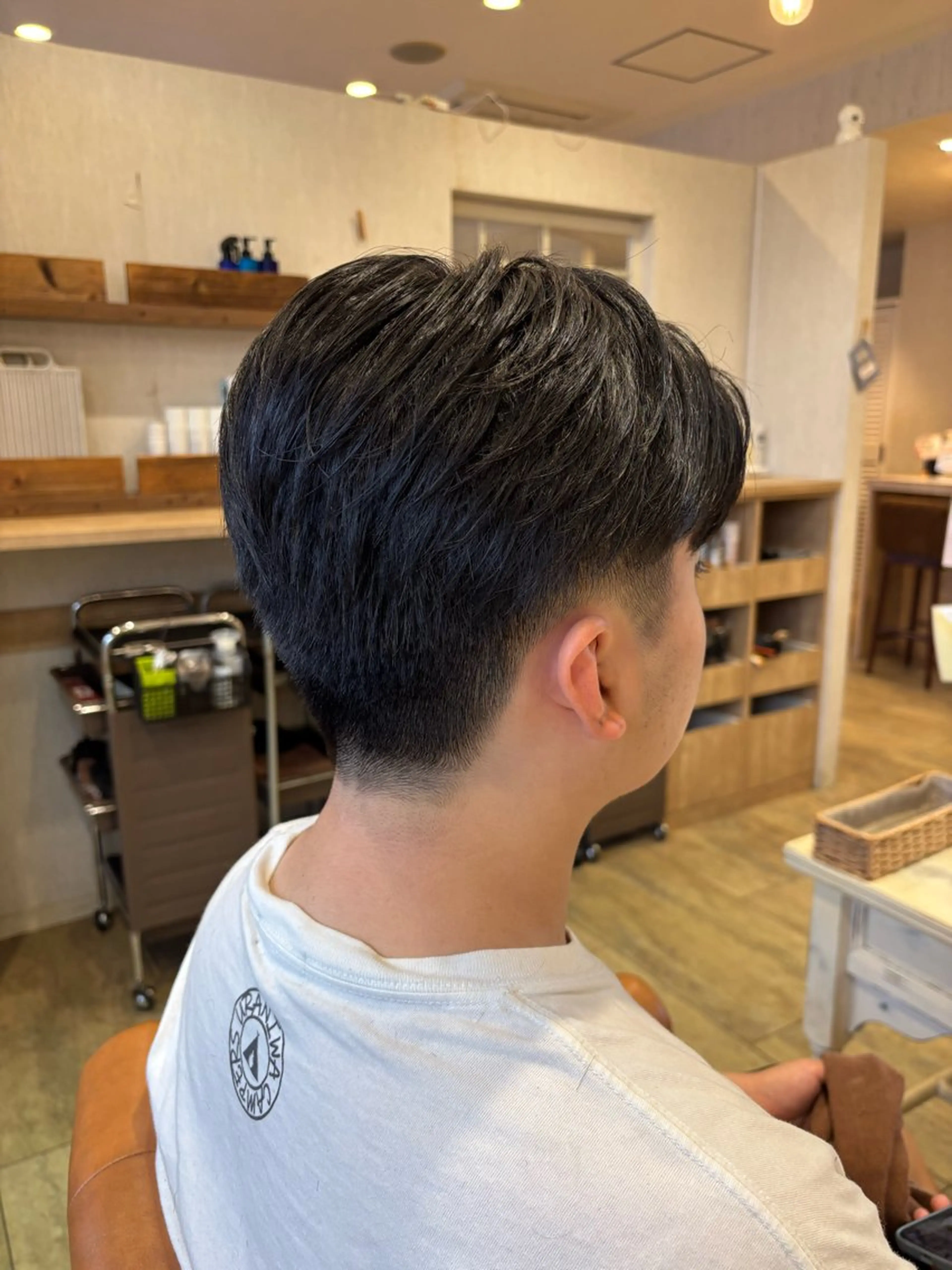 メンズ ツーブロック カット ヘッドスパ 長尾ゆりの/ボブ/ ベージュ/ハイトーンのヘアスタイル