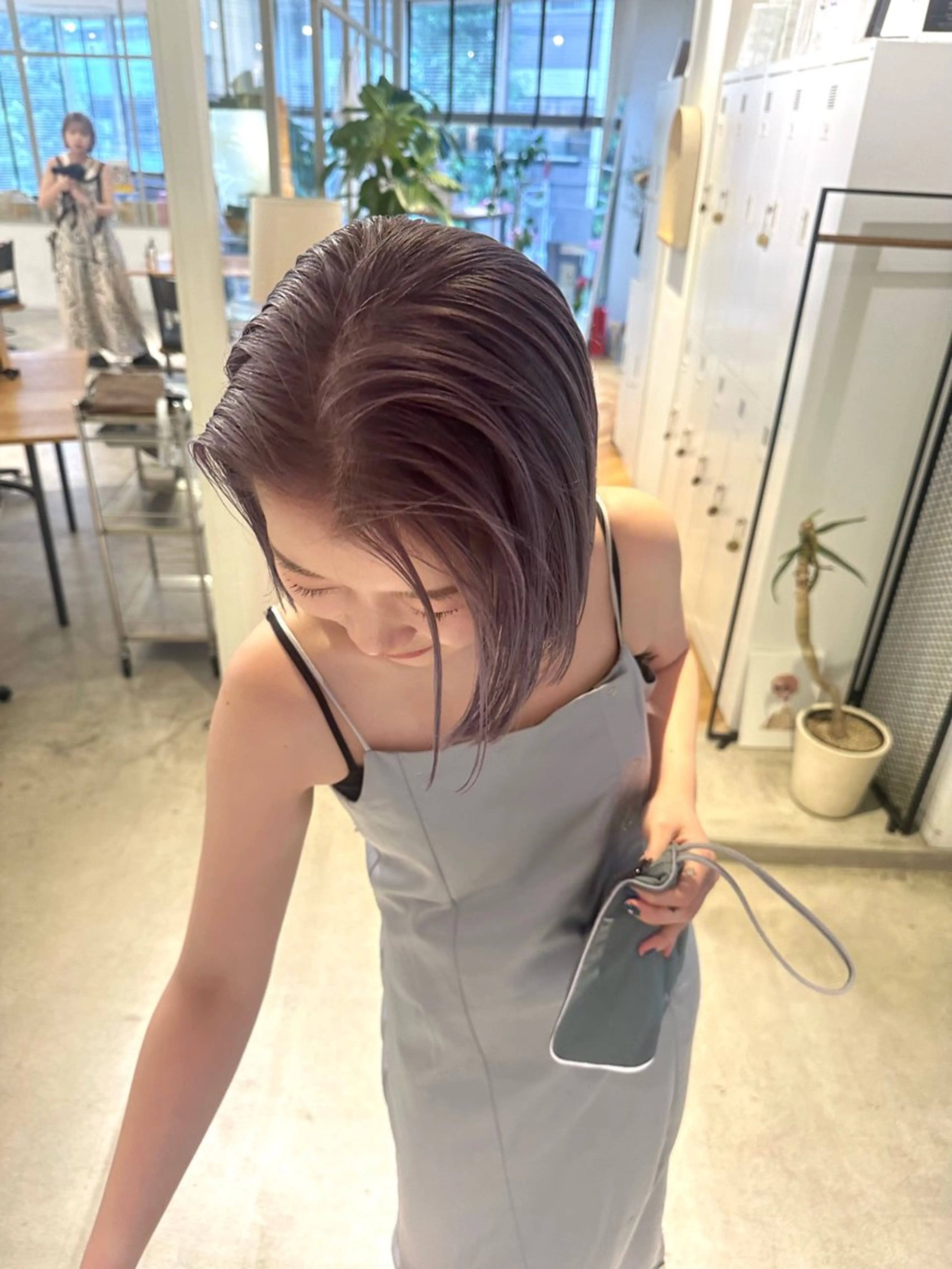 ショート カラー ベージュカラー ラベンダーカラー ラベンダーベージュ ヘアカラー hase ／tsunaguのヘアスタイル