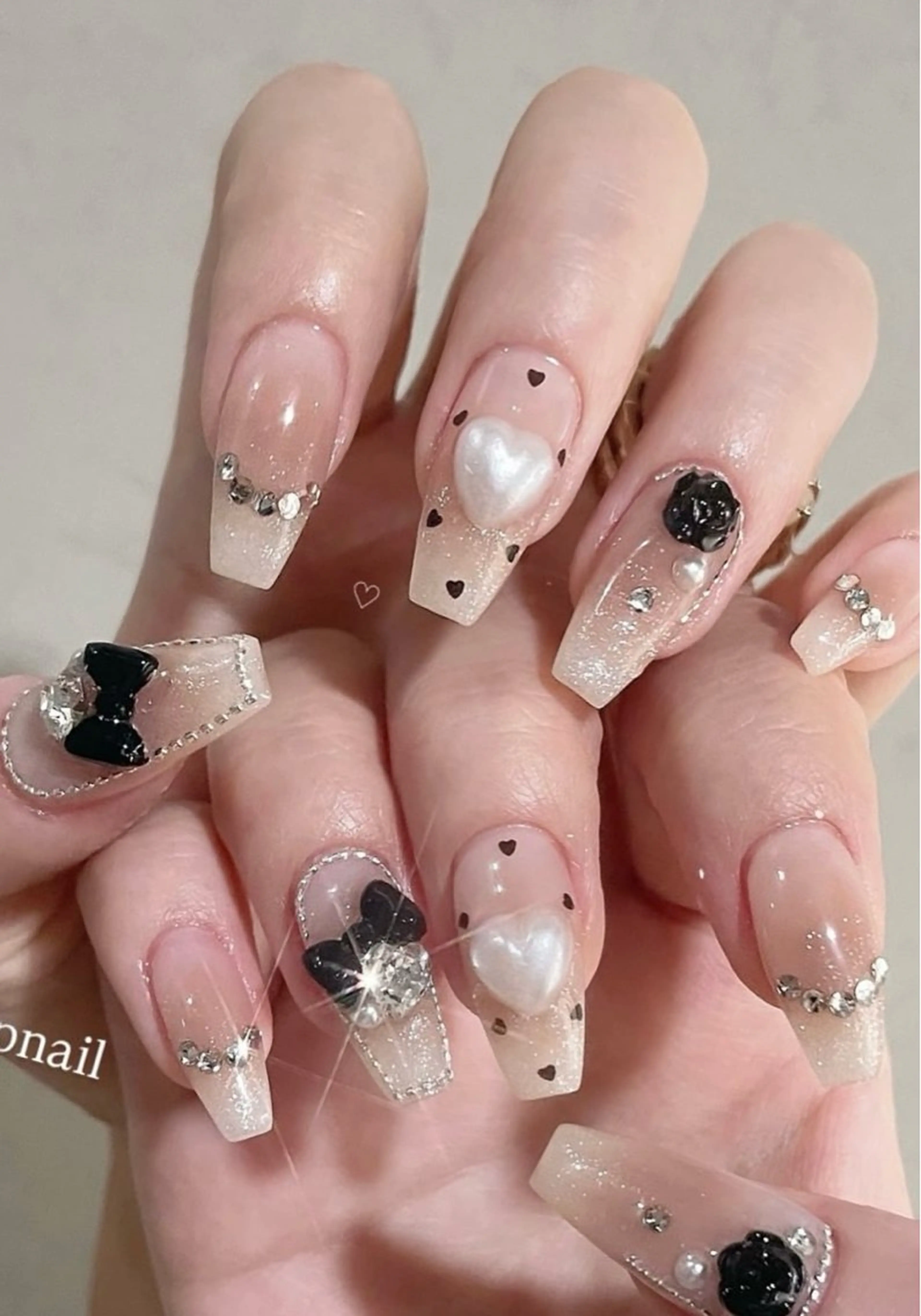 ネイル 韓国ネイル 持ち込み ニュアンスネイル ネイルチップ ハンドネイル TABI ANA.CHUOのネイルデザイン