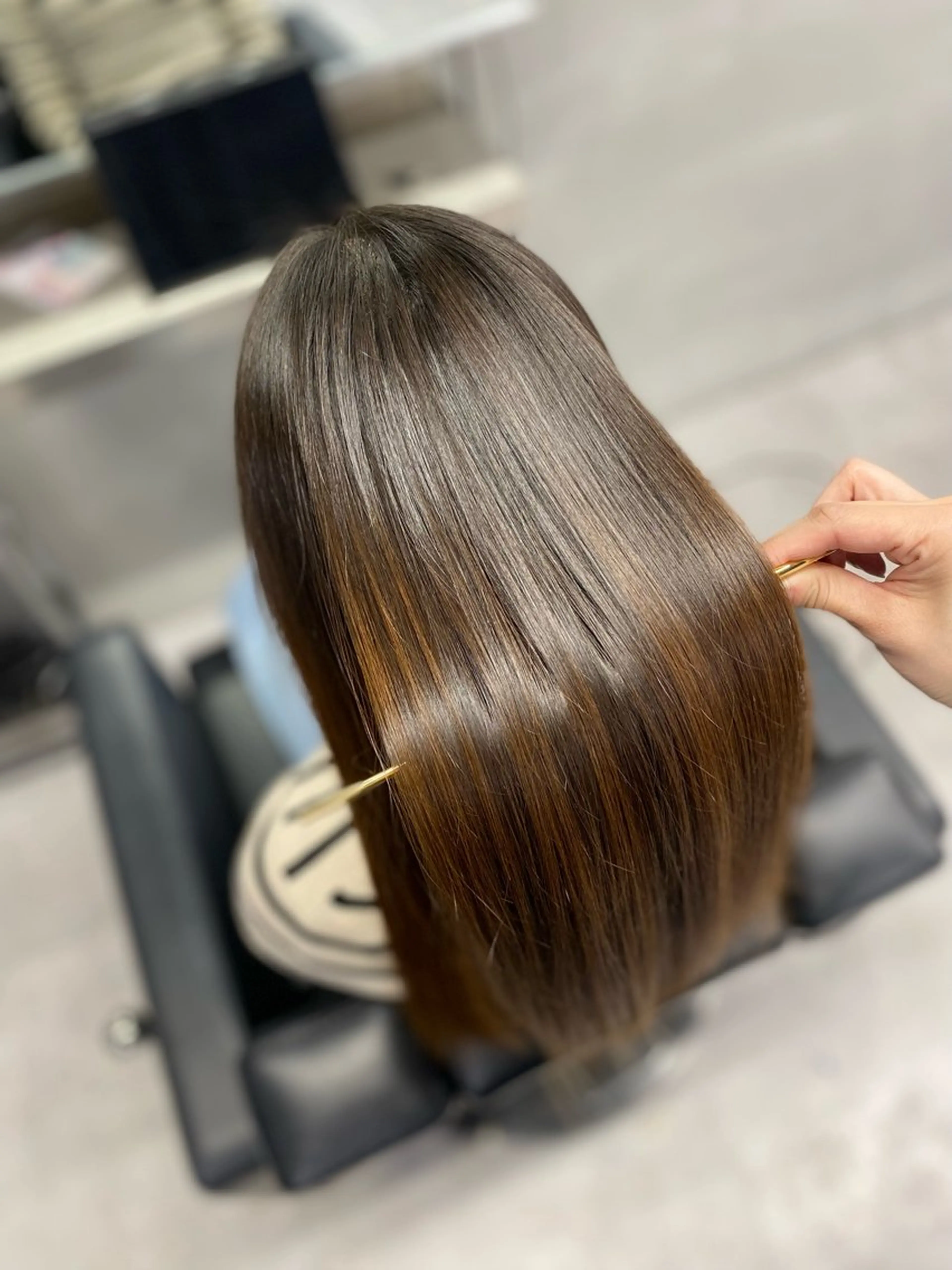 セミロング トリートメント 艶髪/縮毛矯正 🫧辻野海羽のヘアスタイル