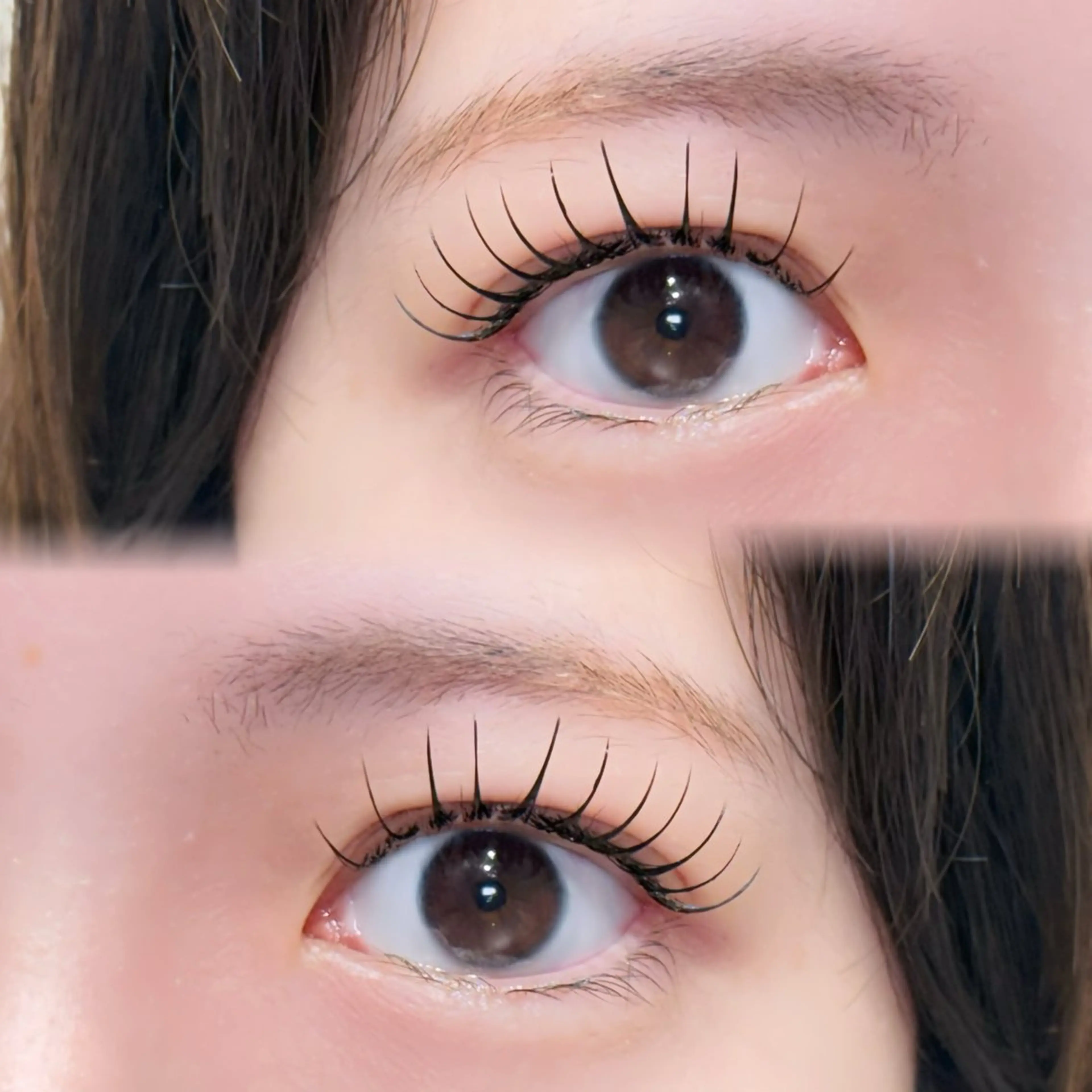 マツエク・マツパ 束感まつ毛 ナチュラル 一重×まつ毛パーマ マツエク SALON VILLAGE所属・梅津/cherien 渋谷・明治神宮前のマツエク・マツパデザイン