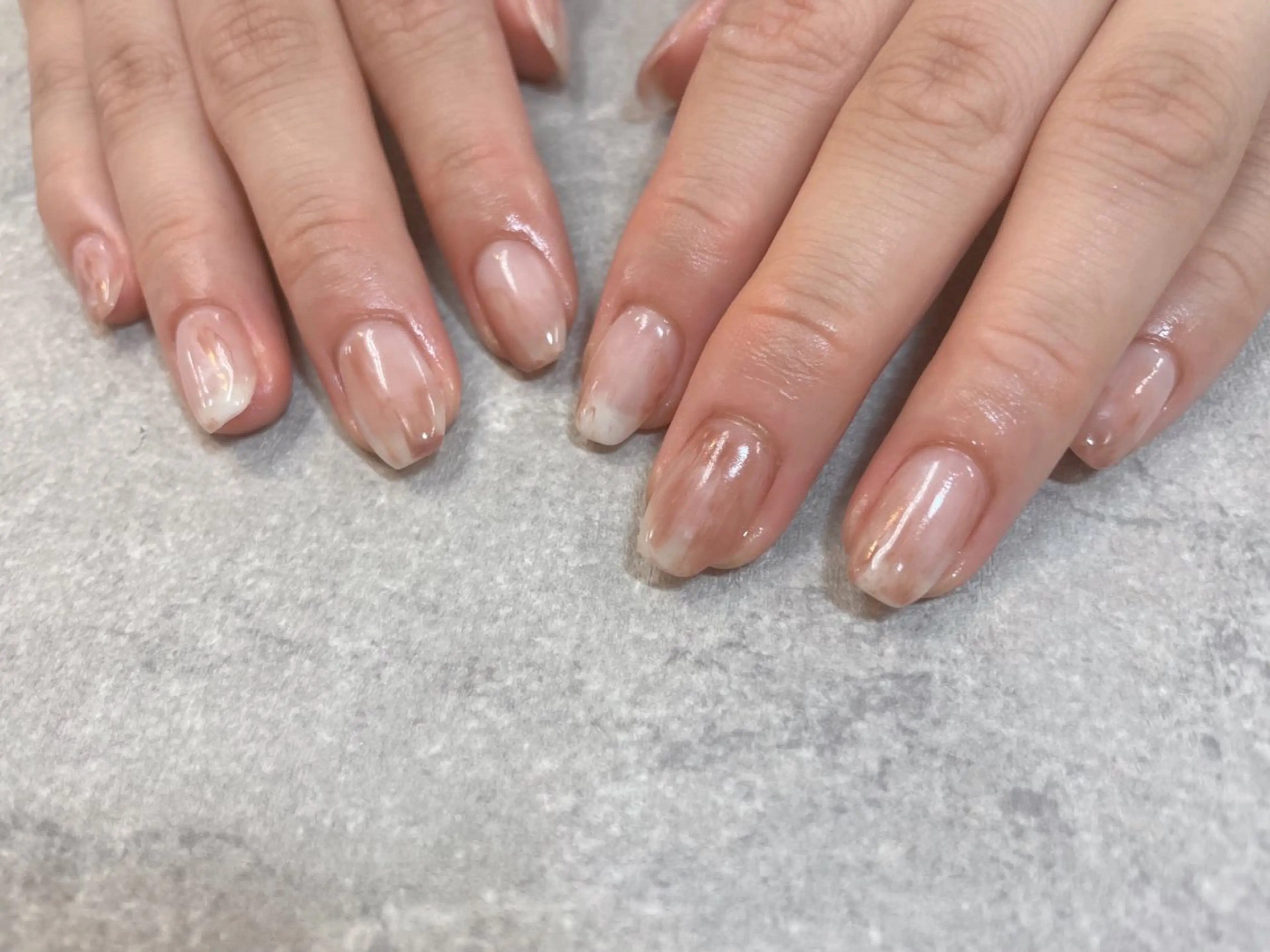 ネイル ニュアンスネイル ハンドネイル foglia❁﻿. ⌇﻿imamuraのネイルデザイン