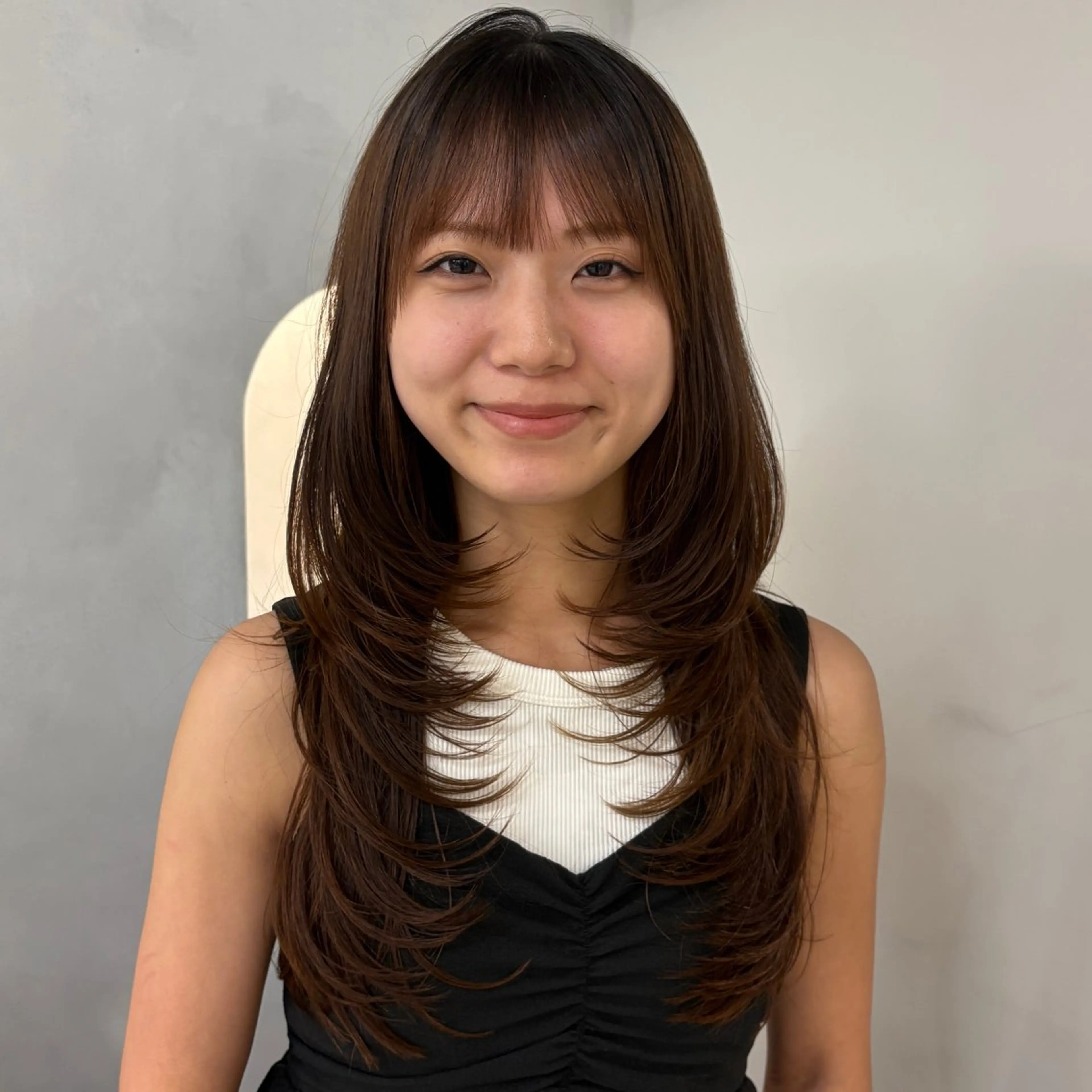 ロング カラー カット ヘアカラー 💖韓国風💖 レイヤー/LISAのヘアスタイル