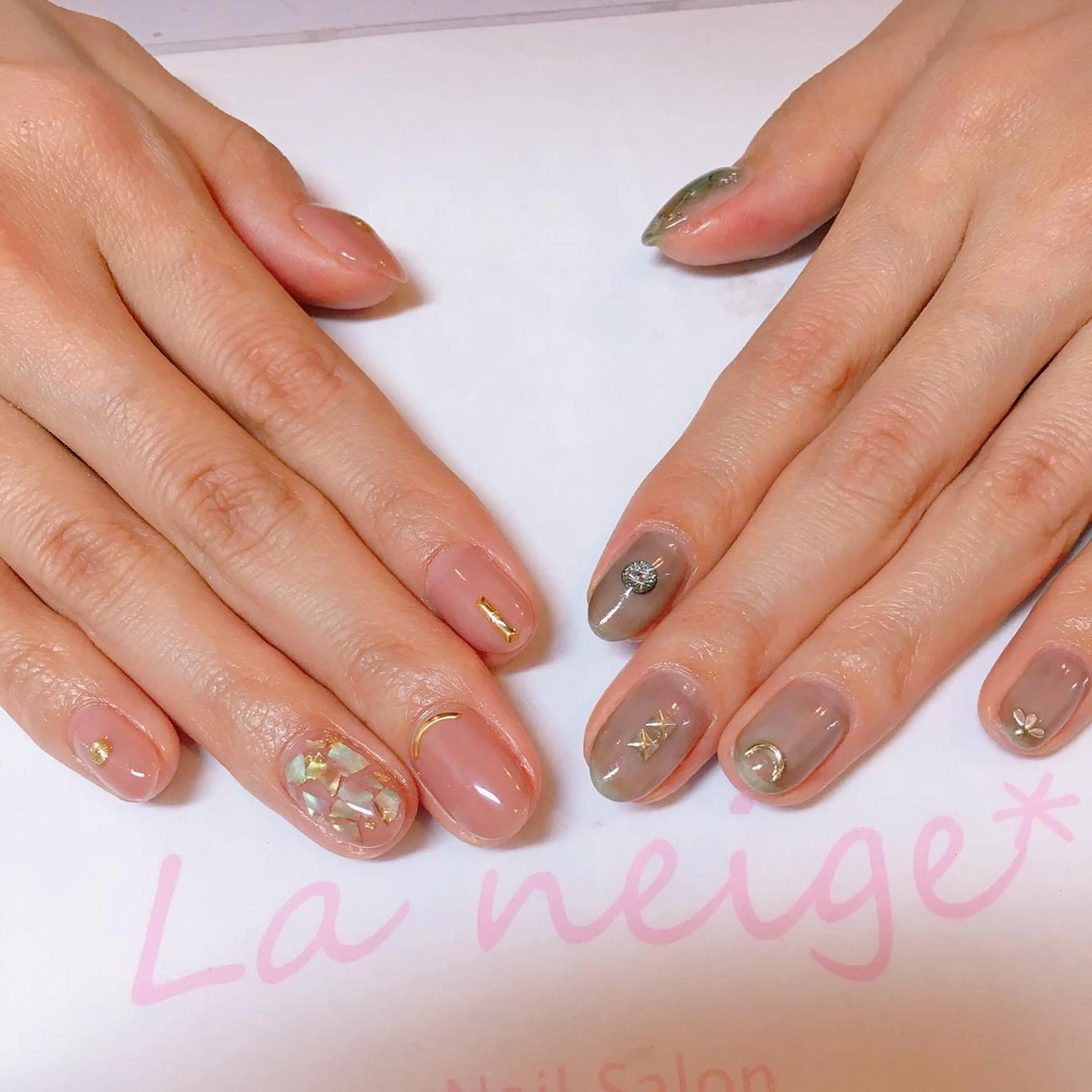 ネイル La neige* yuki 🥯🍑のネイルデザイン