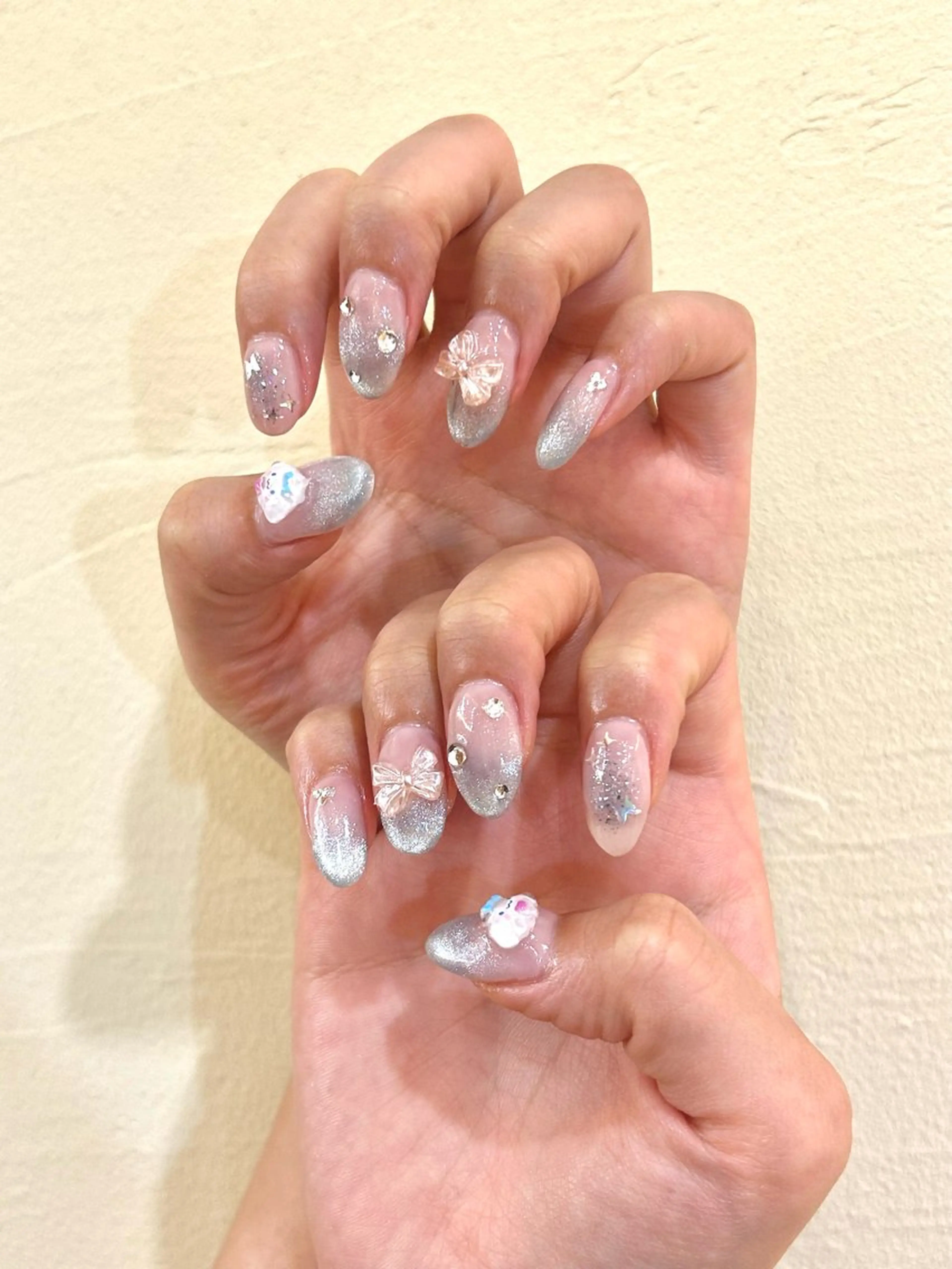 ネイル マグネットネイル ハンドネイル Mana  🫧 パラジェル⌇自由が丘のネイルデザイン