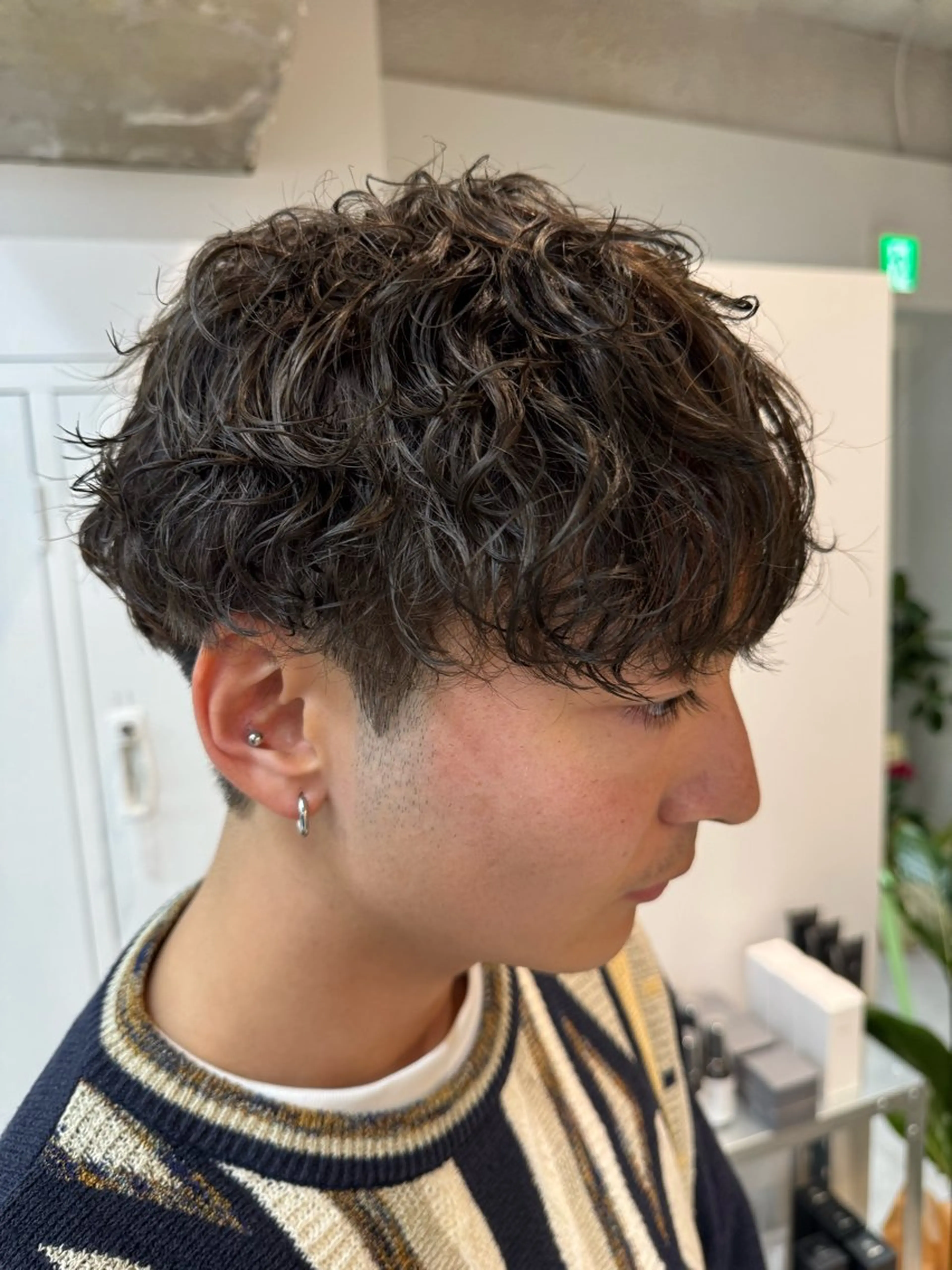 パーマ メンズ カット パーマ 大宮メンズ特化/パー マ職人/小川藍人のヘアスタイル