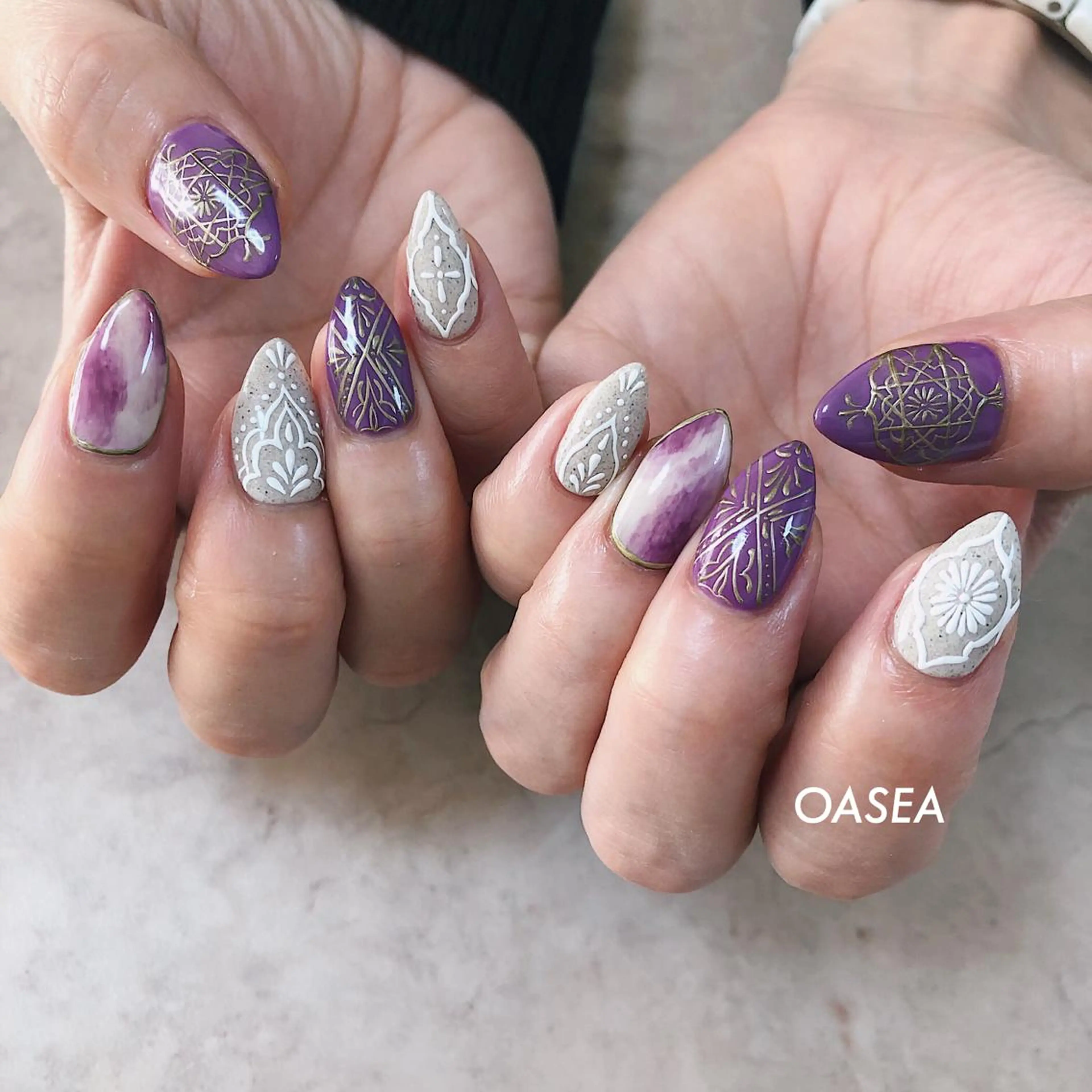 ネイル 🌞💜 KAORI 🌴のネイルデザイン