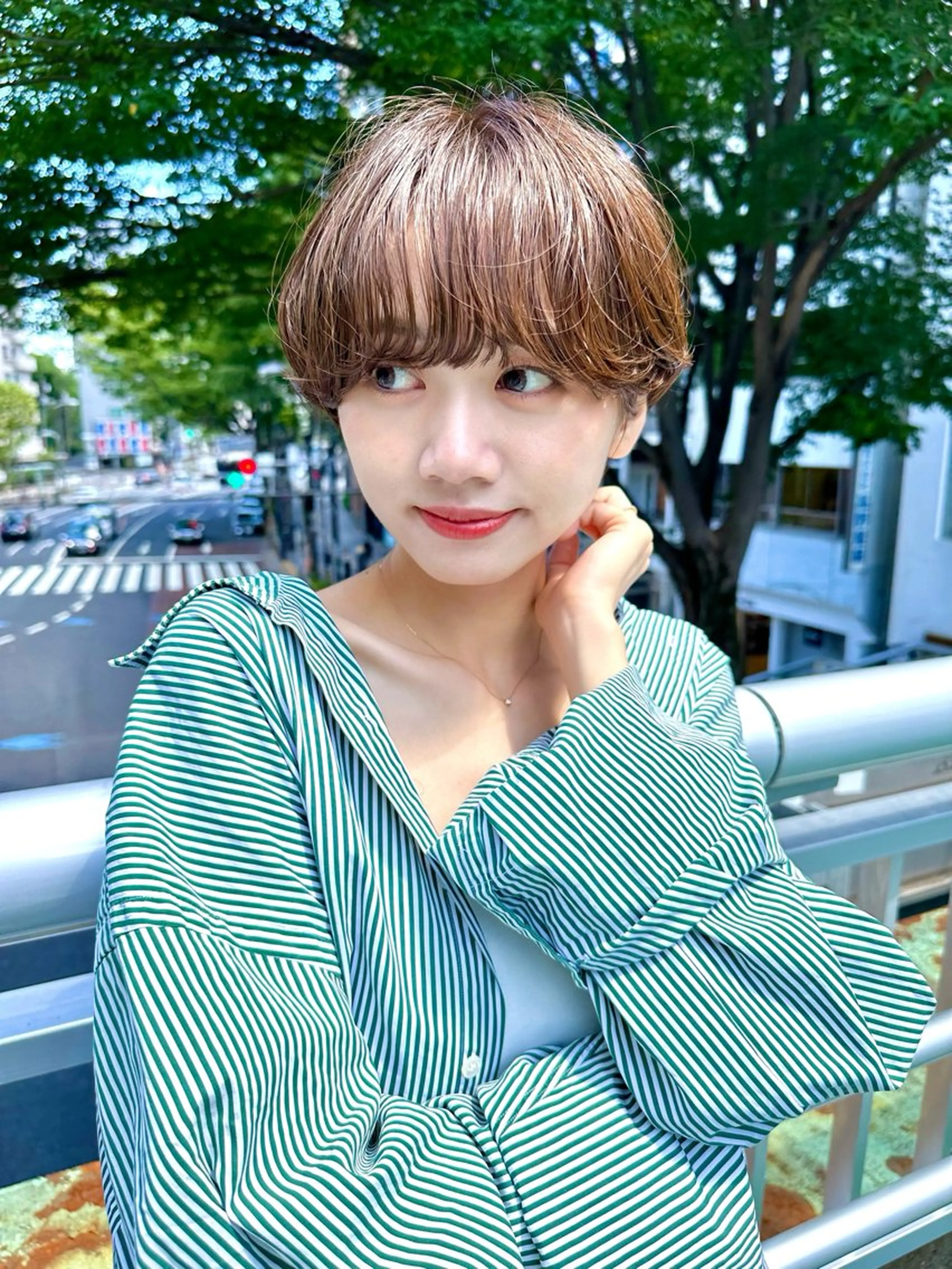 ショート カット ヘアカラー 骨格診断で絶対可愛い ✨丸みショート✨凌弥のヘアスタイル