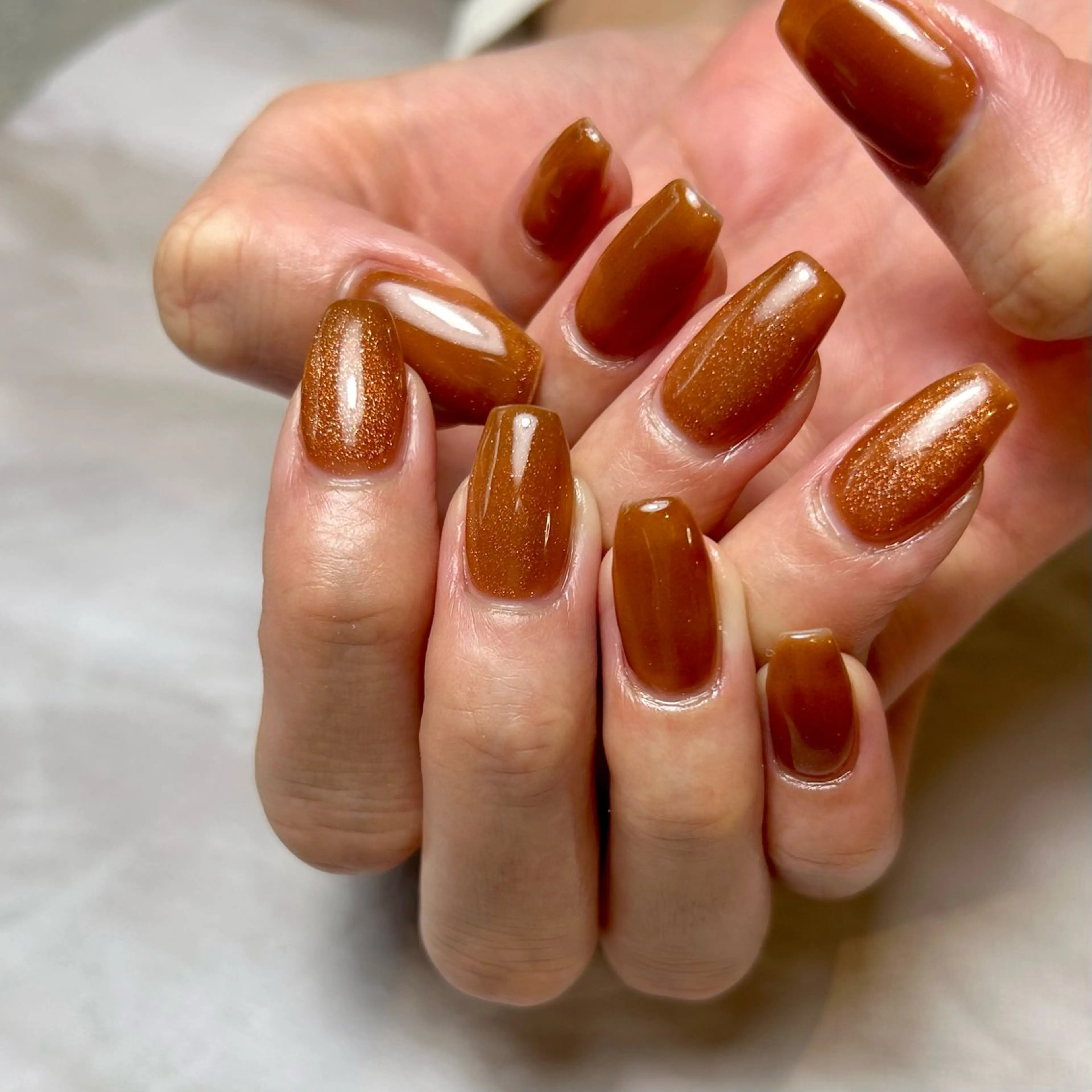 ネイル ワンカラーネイル ハンドネイル Reflection marikoのネイルデザイン