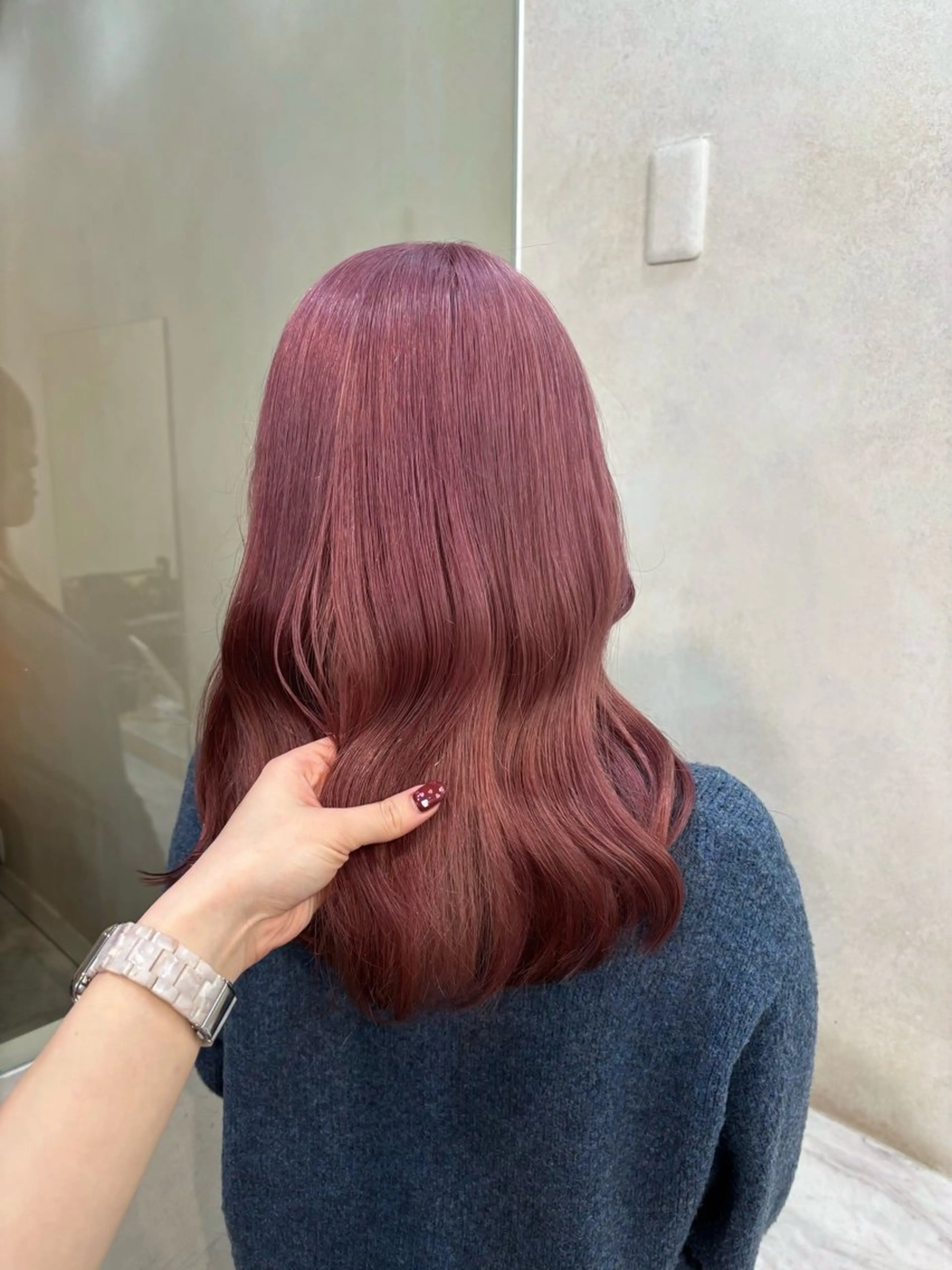 セミロング カラー ヘアカラー 杉田 涼のヘアスタイル