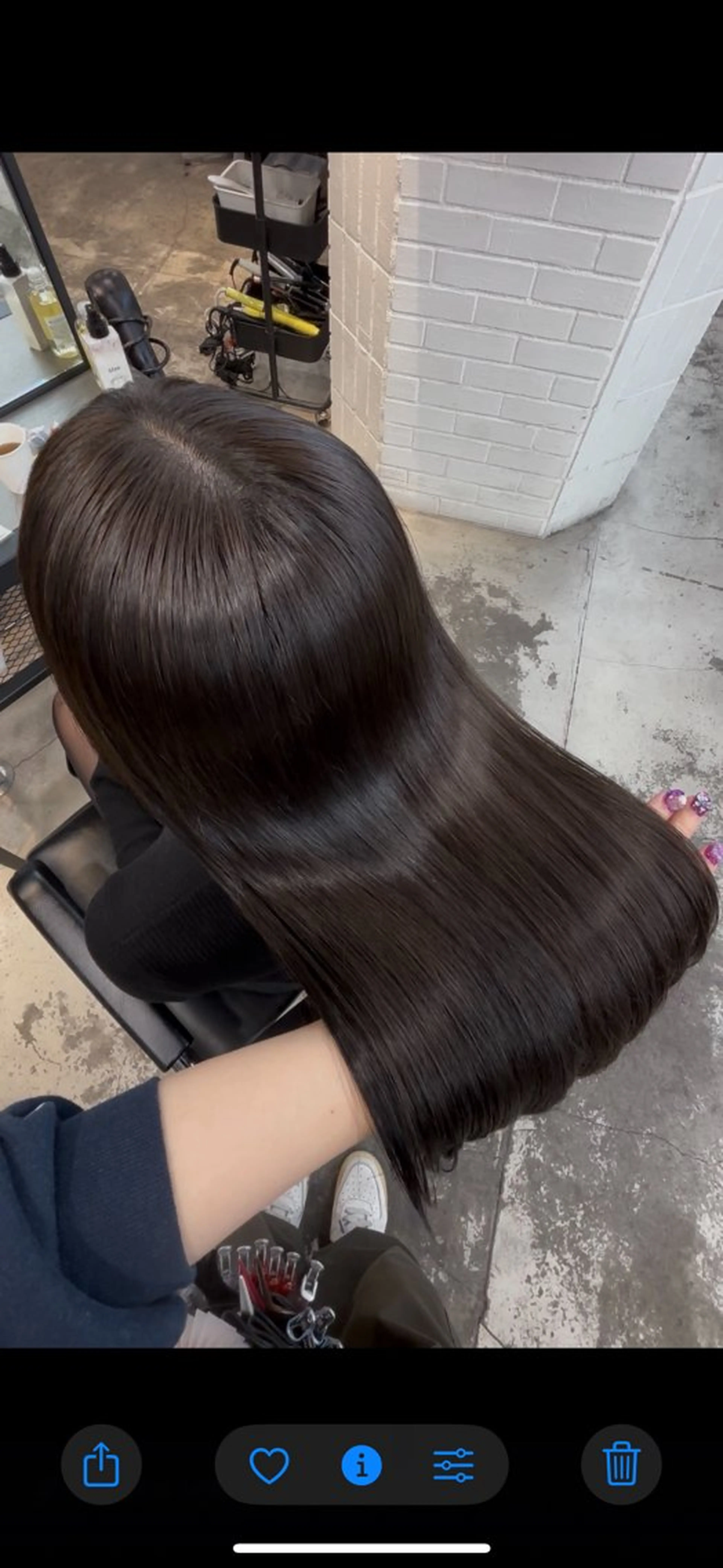 ロング カラー 縮毛矯正 トリートメント ダメージレス艶カラー MISAKI🦋のヘアスタイル