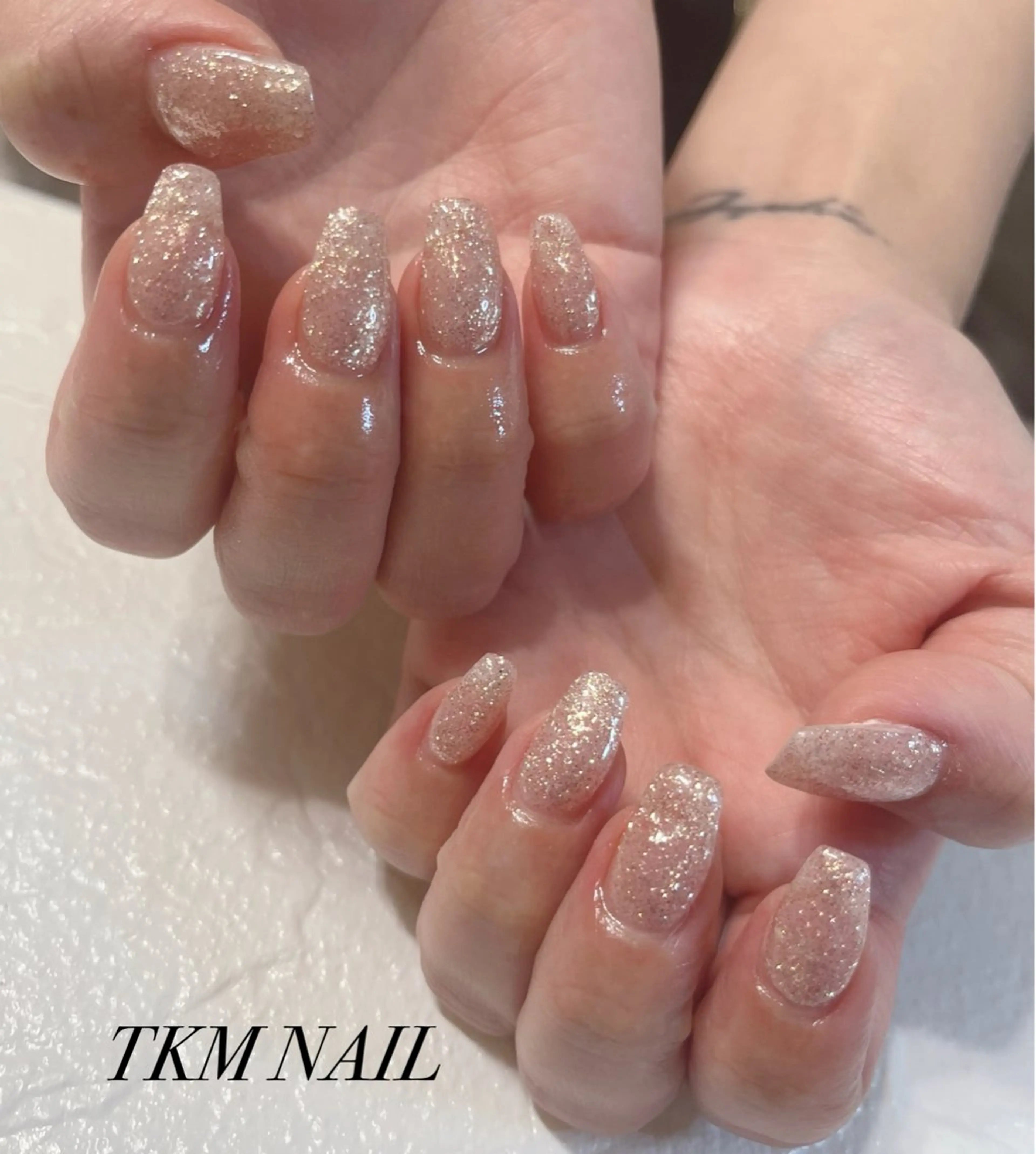 ネイル フラッシュネイル キラキラネイル ______ TKM  NAILのネイルデザイン