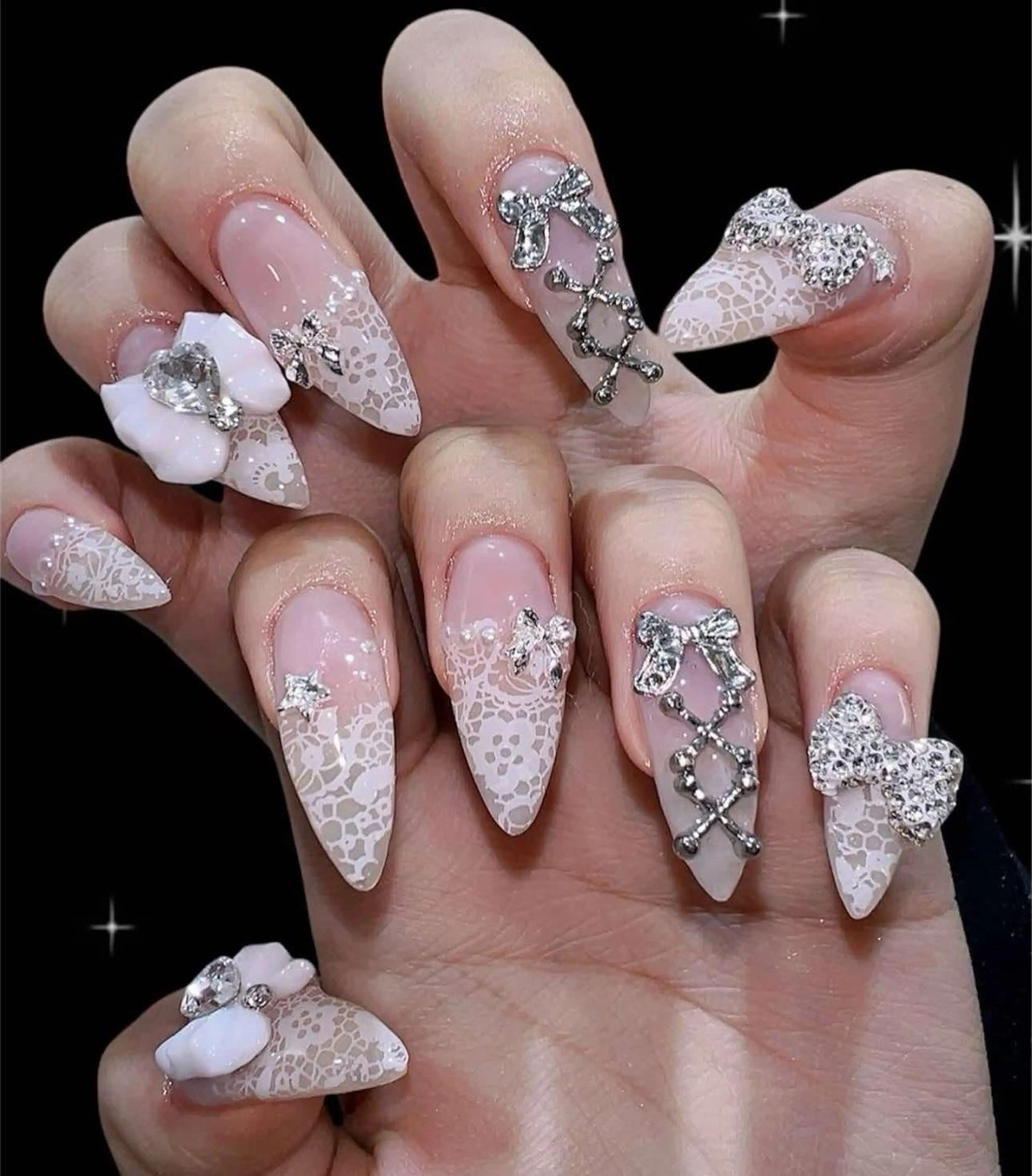 ネイル オーロラネイル フレンチネイル ジェルネイル ハロウィン 韓国ネイル ハンドネイル H.baby Nail Salonのネイルデザイン