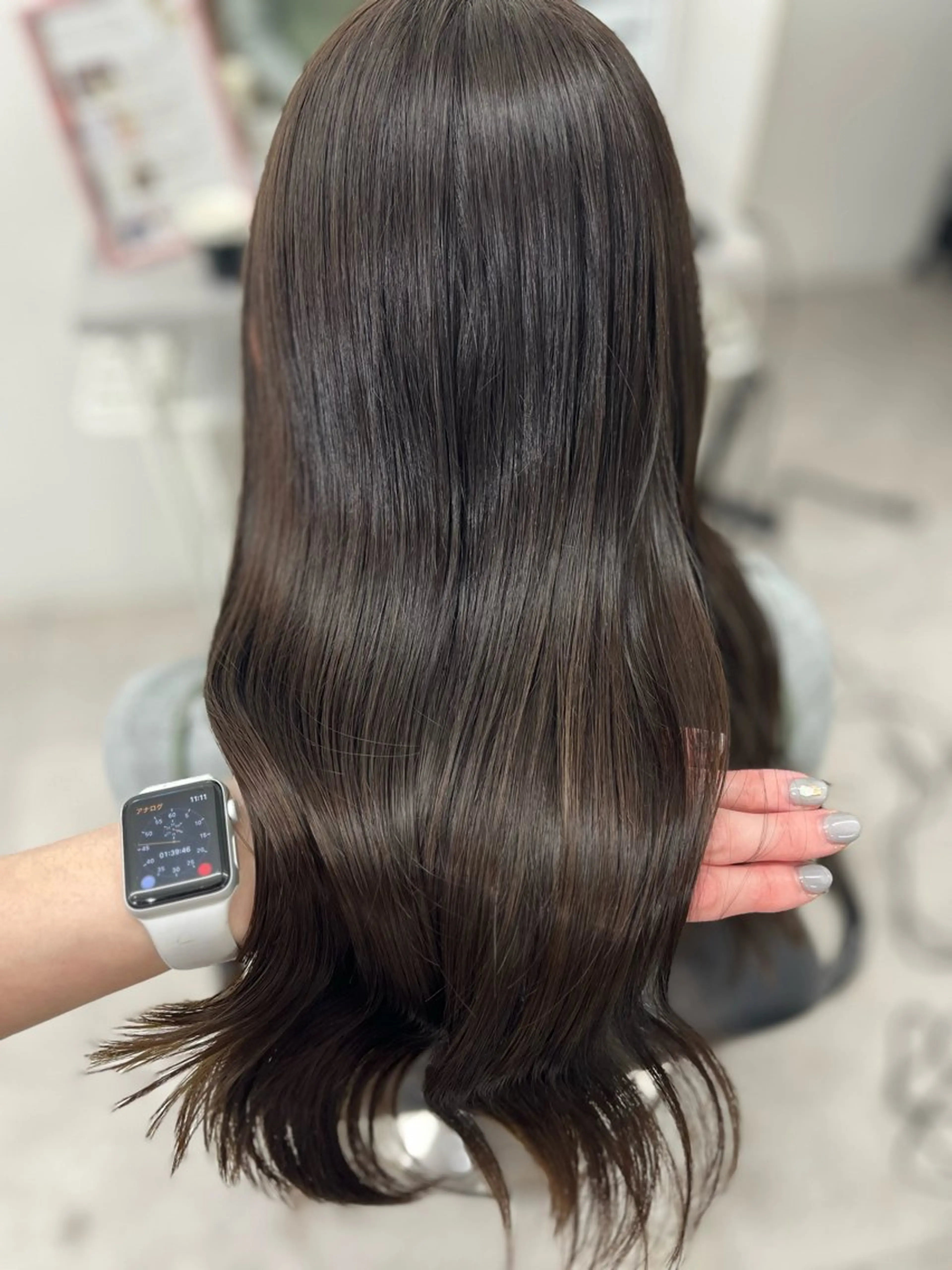 ロング カラー ベージュカラー カット ヘアカラー トリートメント 🫧ぷる艶カラー🫧 Yuubi🦩のヘアスタイル