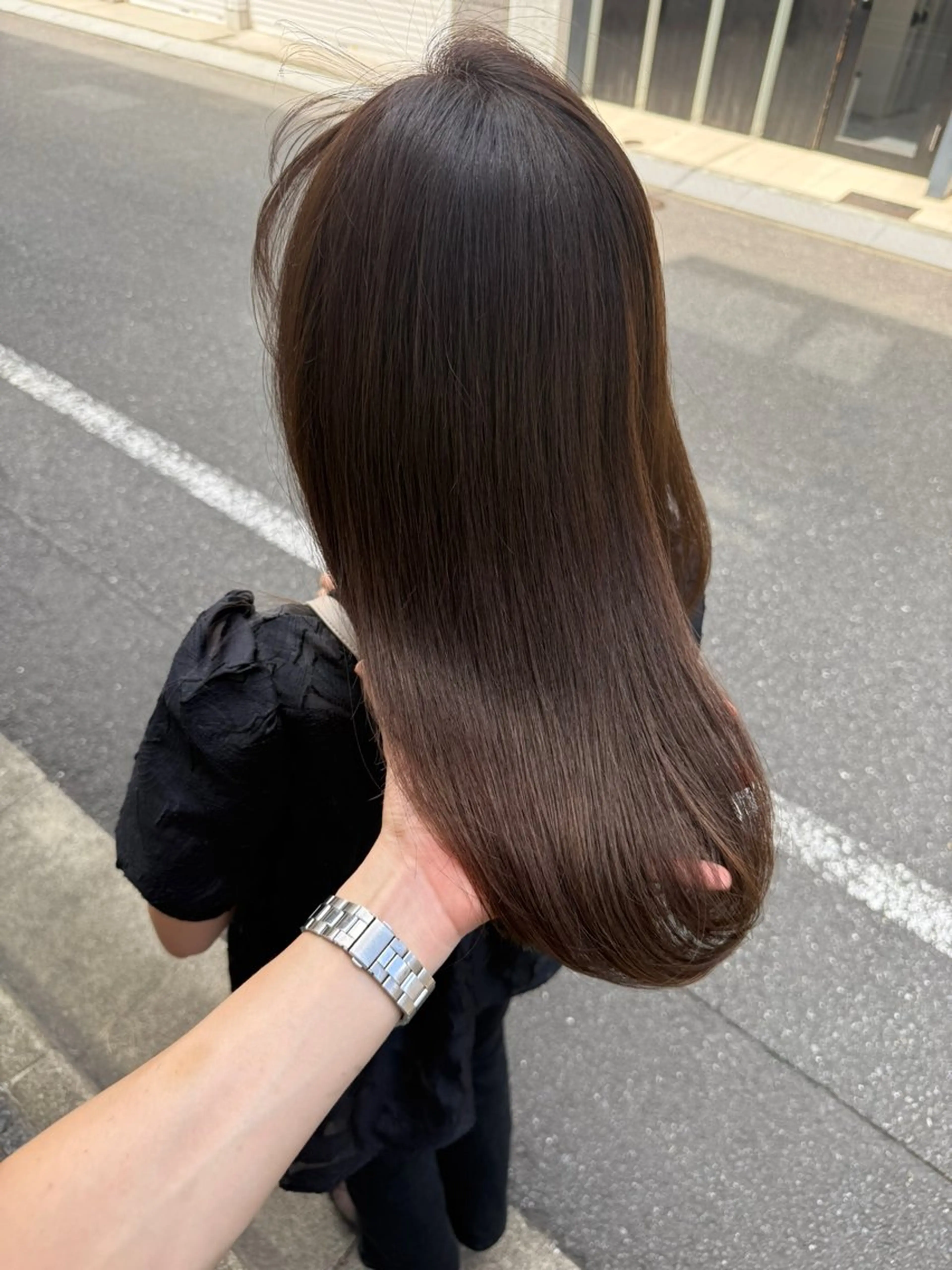 セミロング ヘアカラー パーマ/レイヤー /店長/YURAのヘアスタイル