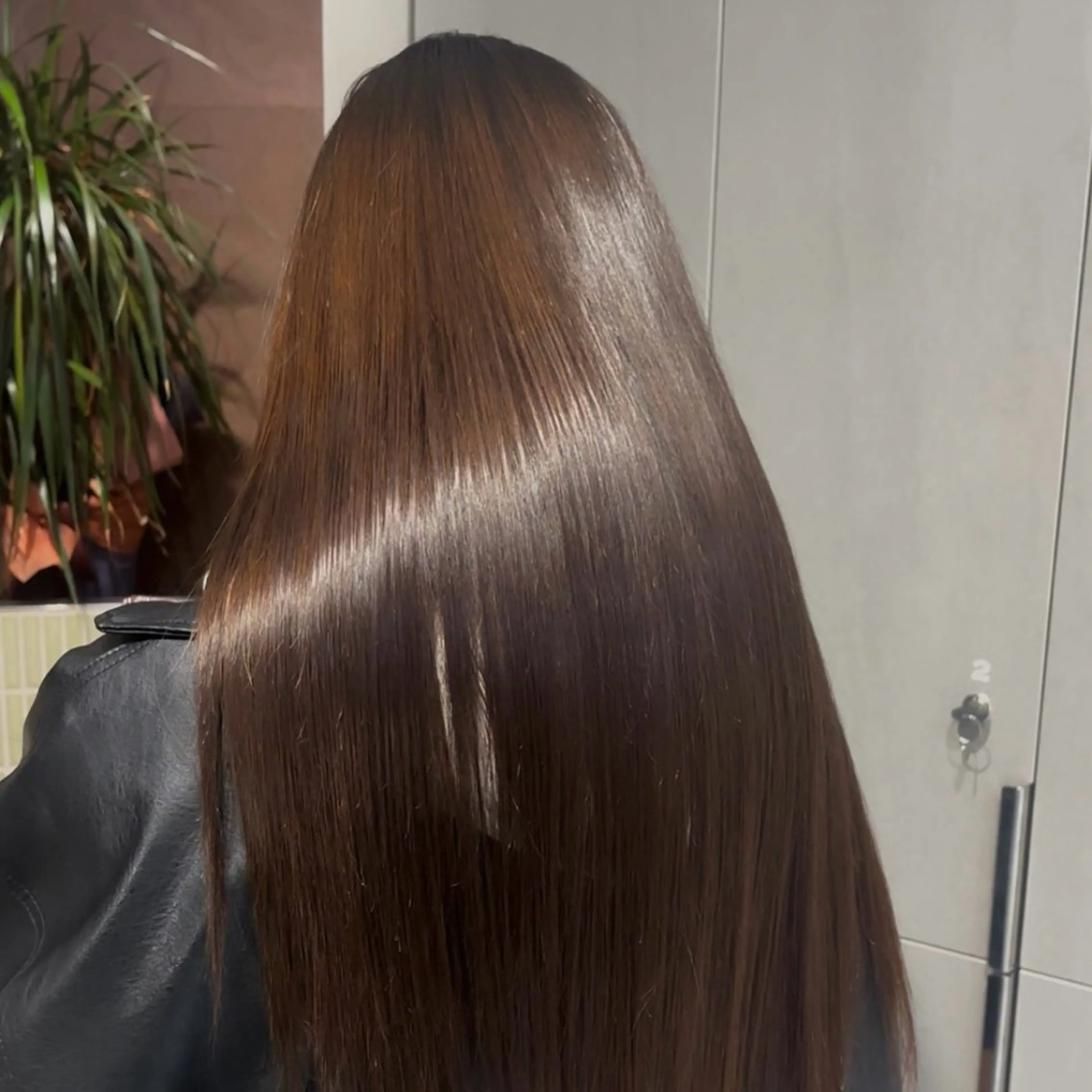 ロング 髪質改善 縮毛矯正 縮毛矯正 トリートメント 韓国💞艶カラー/ 髪質改善/ハルカ🌙のヘアスタイル
