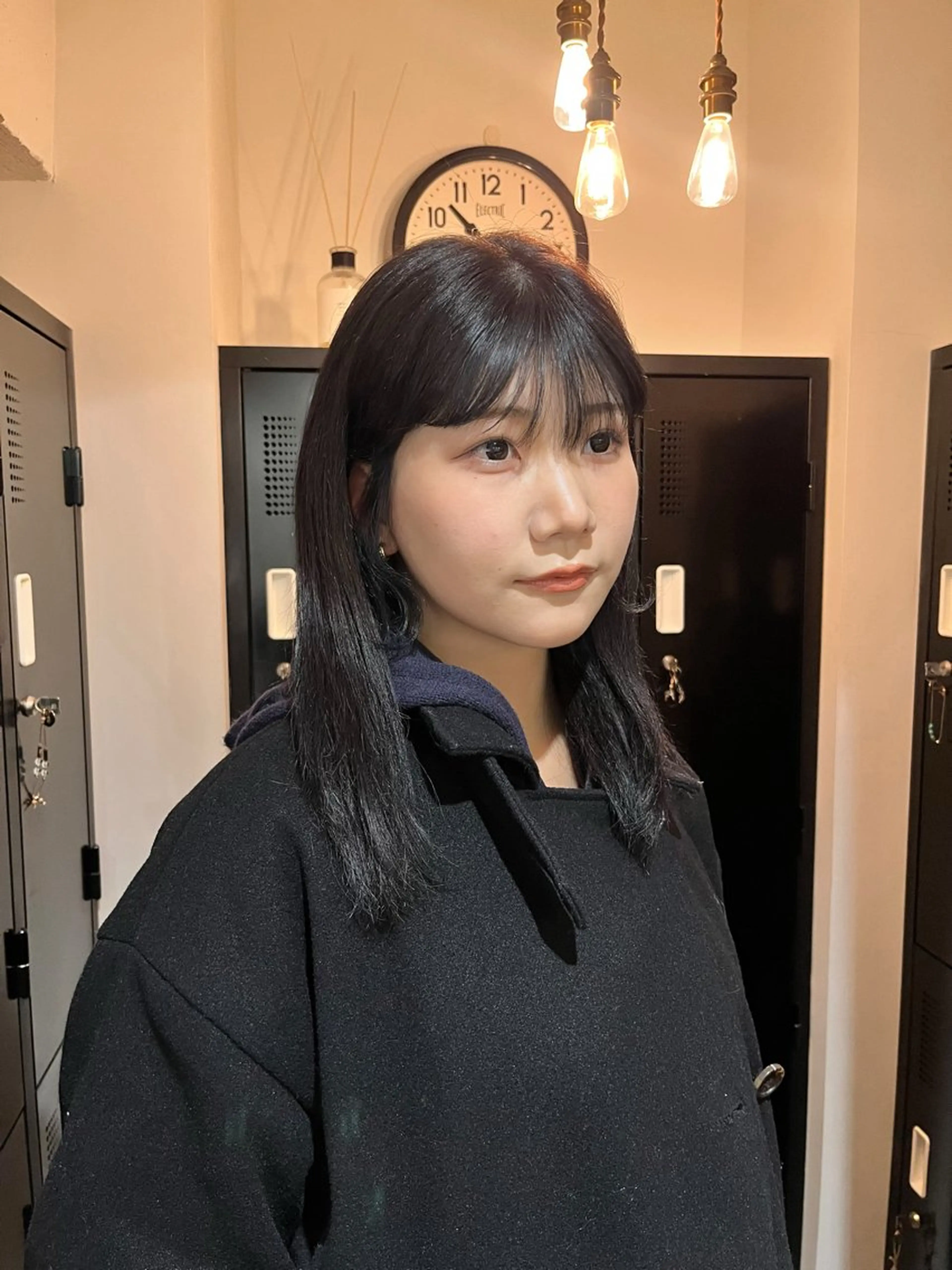 セミロング カラー 透明感カラー くすみカラー/ パーマ/ろーれんのヘアスタイル