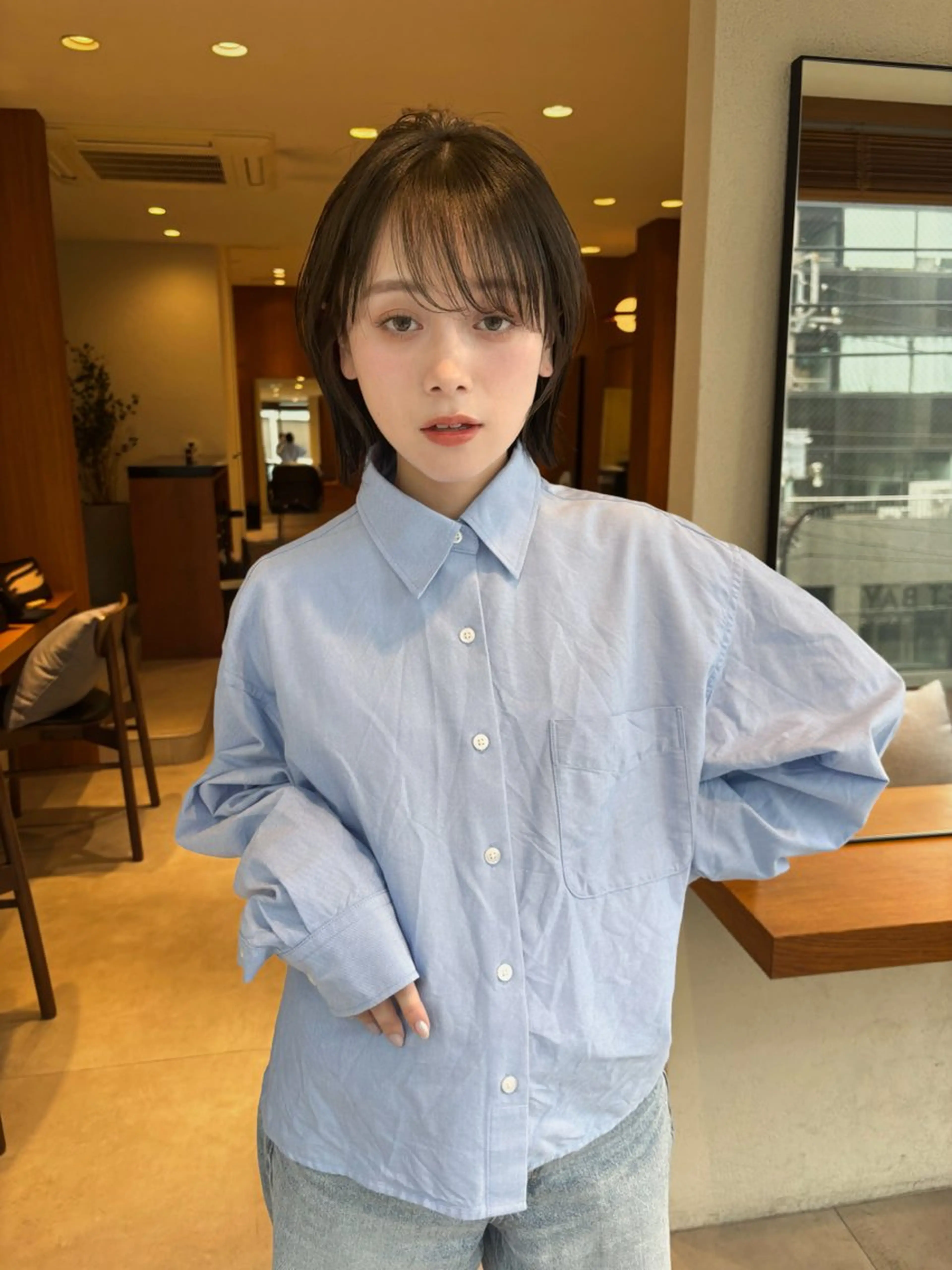 ミディアム カラー yiye 青山所属・無料カットモデル募集 🌱ひょうがのヘアスタイル