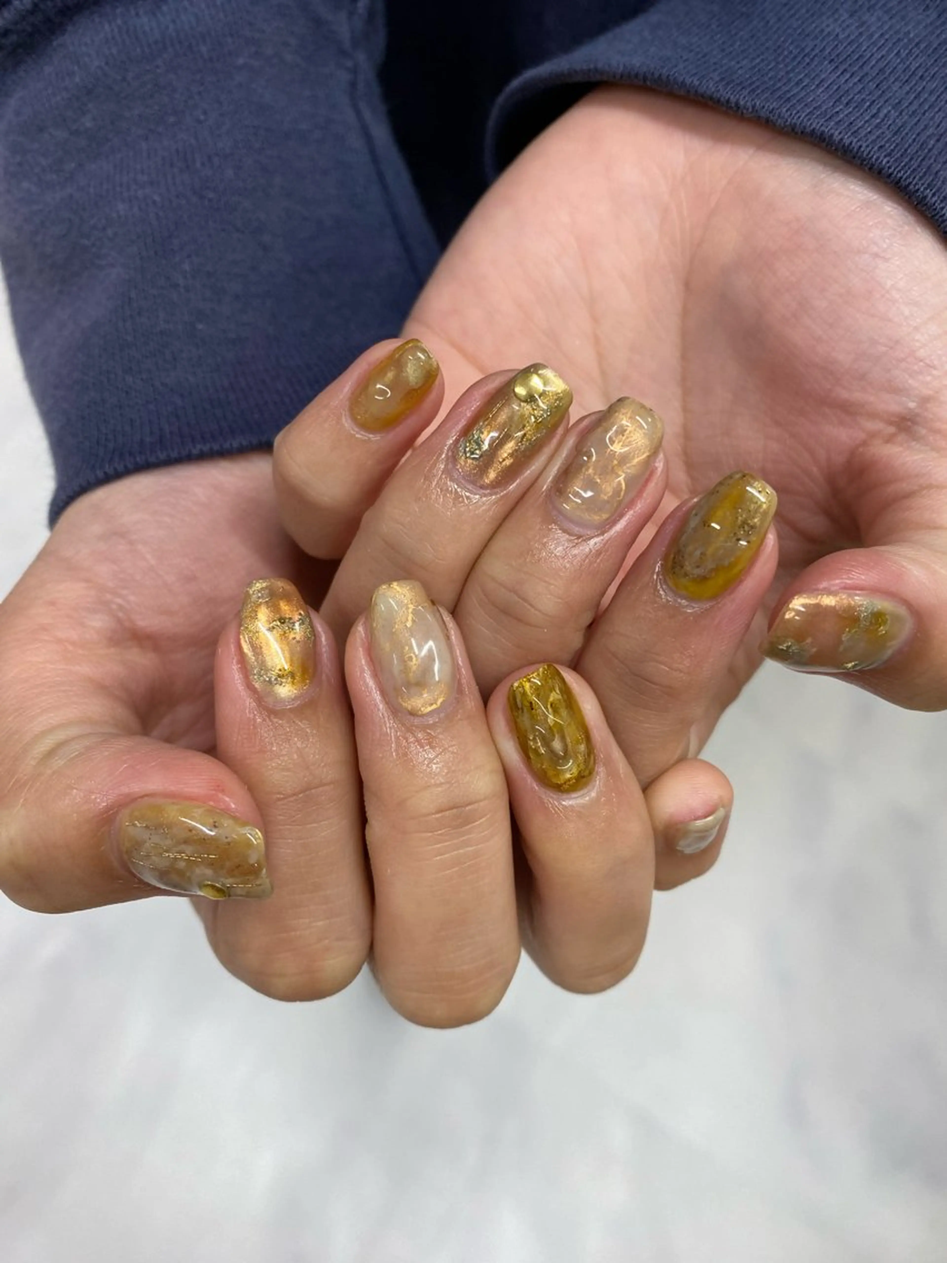 ネイル 成人式 ジェルネイル マグネットネイル 持ち込み ニュアンスネイル ハンドネイル 草加ニュアンスネイル 🌚hersのネイルデザイン